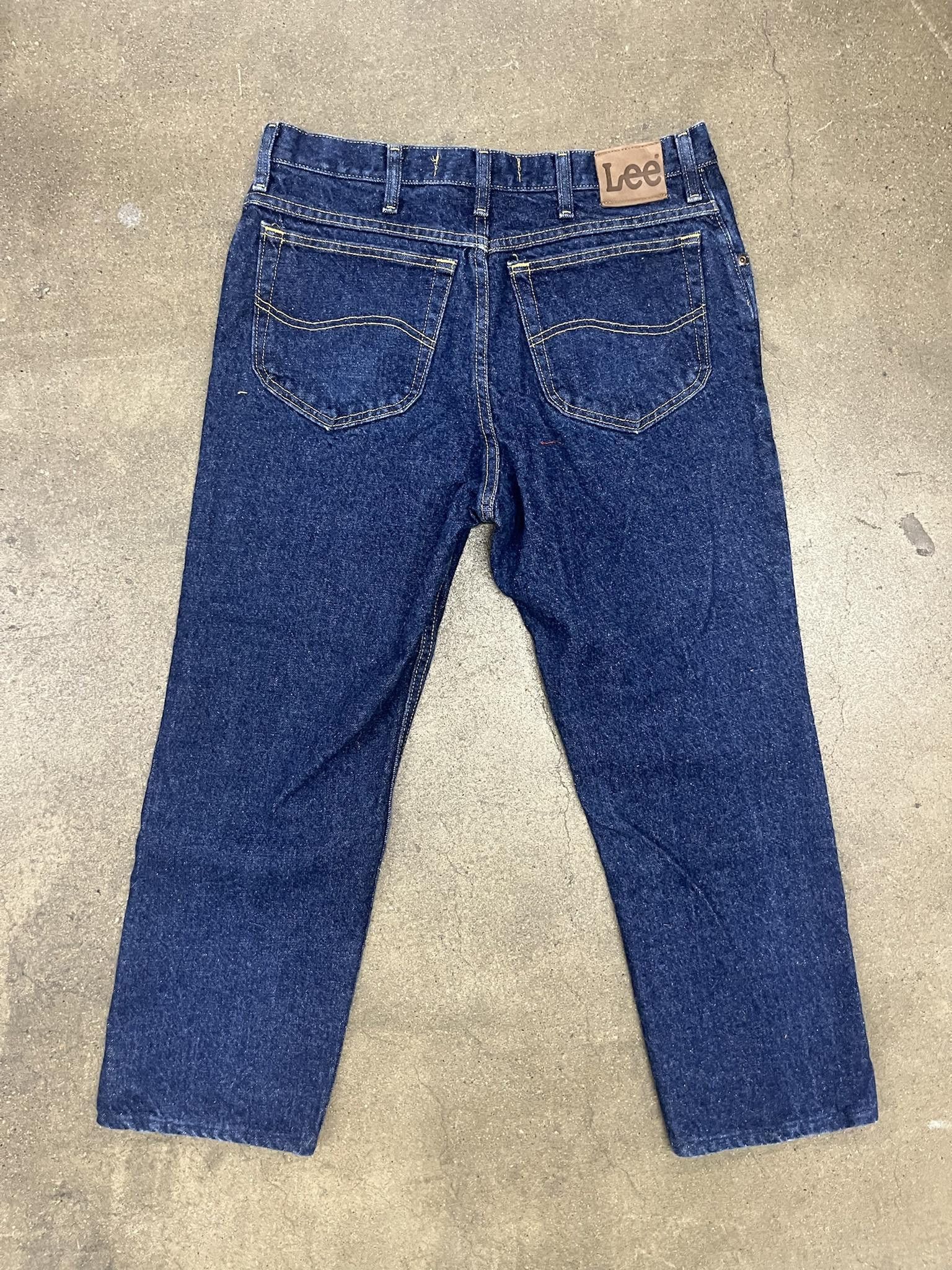 Jean × Lee × Vintage 1990's Lee Regular Fit Denim Size US 34 / EU 50 - 3 Thumbnail