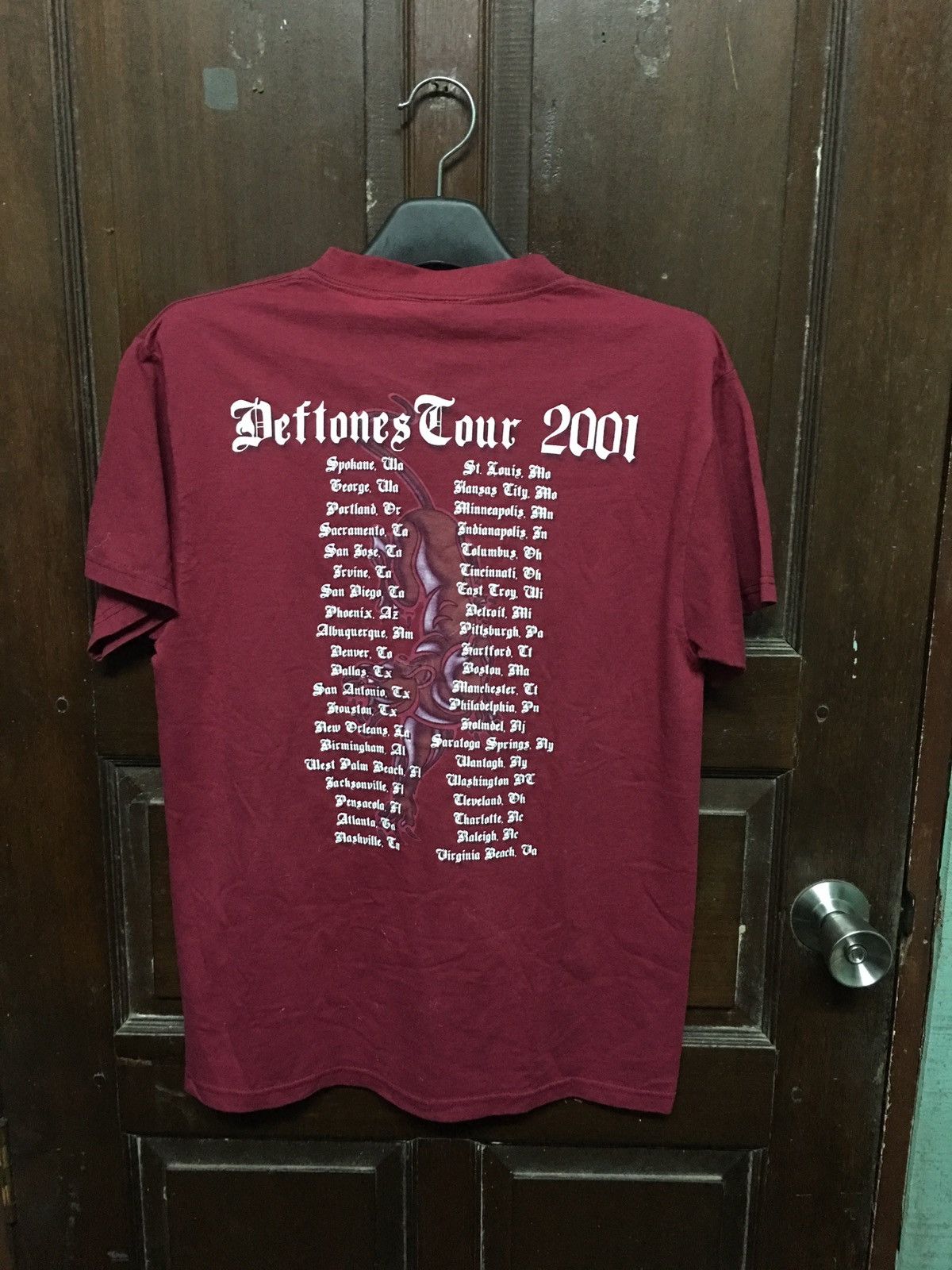 Band Tees Vintage DEFTONES TIGER Usa Band Alternative Metal TOUR 2001 Size US M / EU 48-50 / 2 - 2 Thumbnail