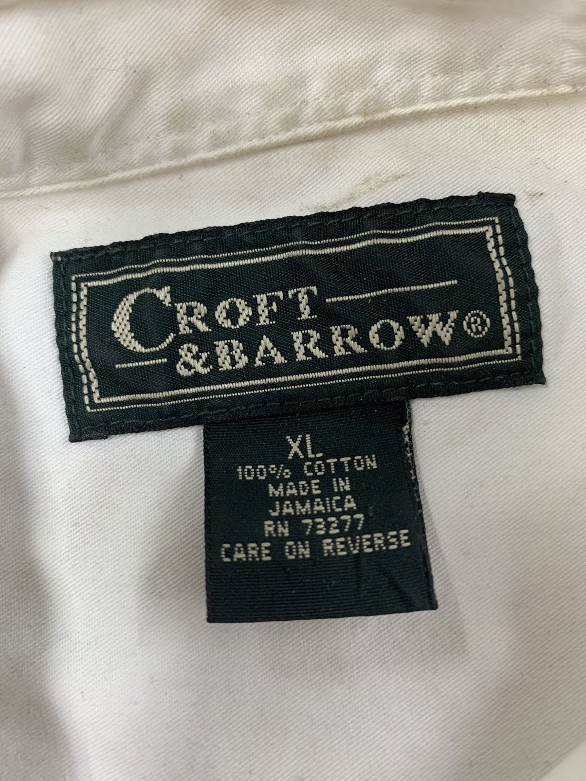 Vintage Vintage 1990s White Cotton OverShirt Size US XL / EU 56 / 4 - 2 Thumbnail