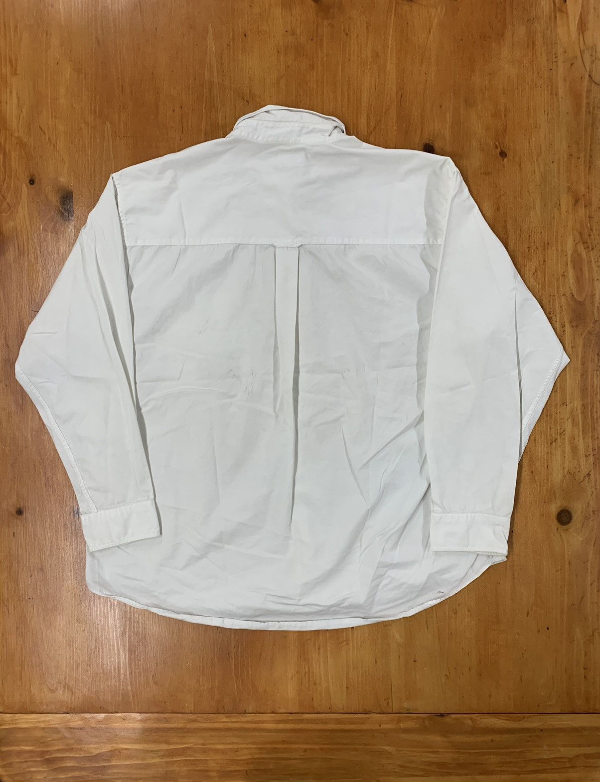 Vintage Vintage 1990s White Cotton OverShirt Size US XL / EU 56 / 4 - 3 Thumbnail