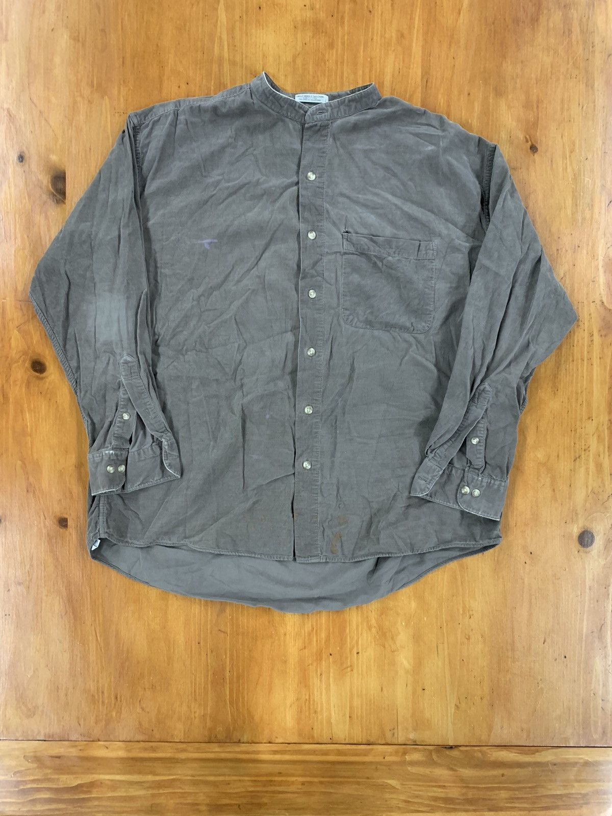 Vintage Vintage 1990s Distressed Corduroy Shirt Size US L / EU 52-54 / 3 - 8 Thumbnail