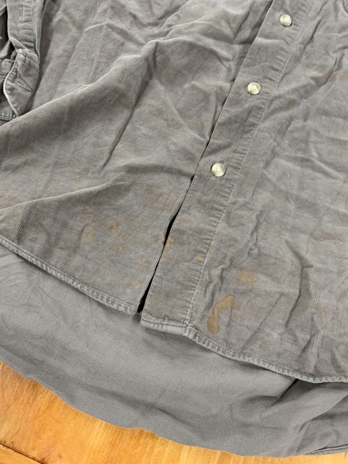 Vintage Vintage 1990s Distressed Corduroy Shirt Size US L / EU 52-54 / 3 - 5 Thumbnail