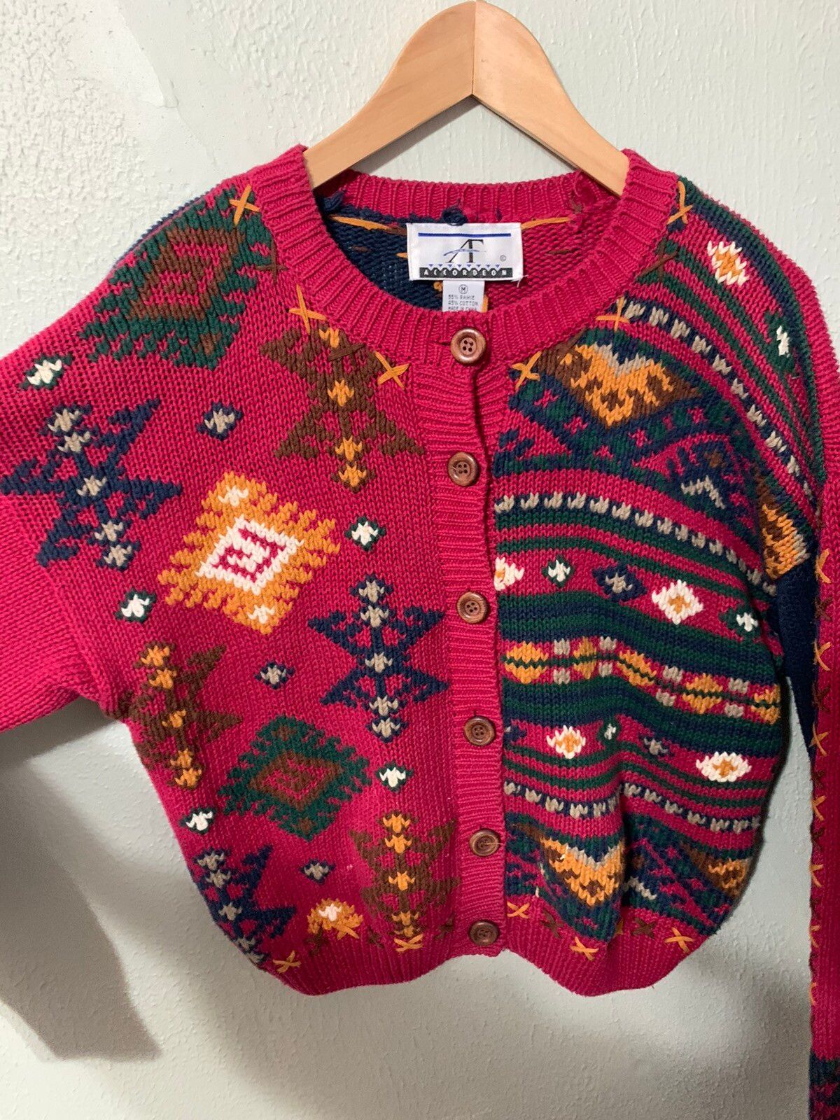 Vintage Vintage Garden Frame Knit Cardigan Size US XS / EU 42 / 0 - 3 Thumbnail