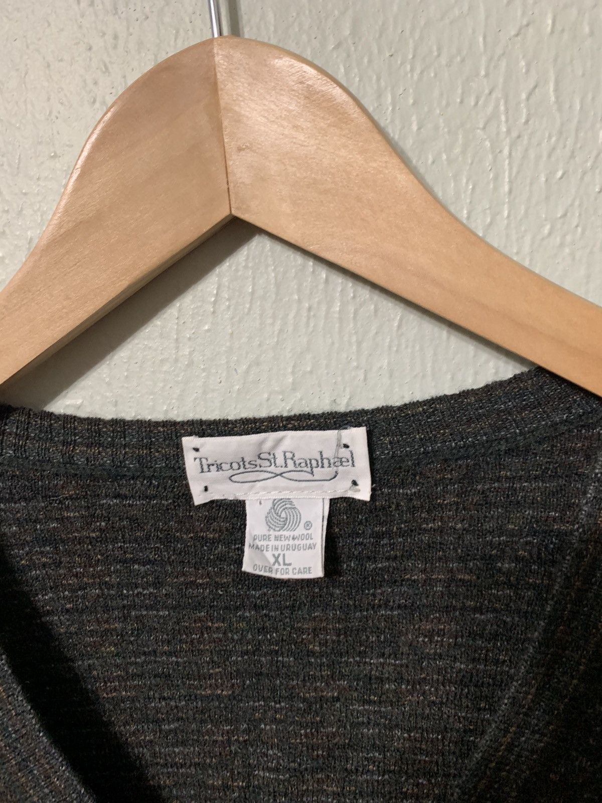 Vintage Vintage Glimmer Wave V Neck Knit Sweater Size US XL / EU 56 / 4 - 2 Thumbnail