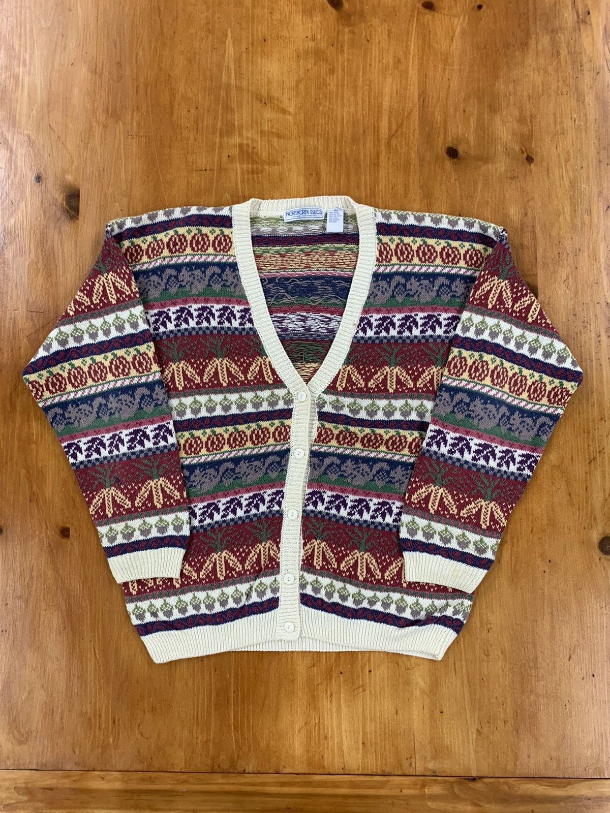 Vintage Vintage Garden Band Knit Sweater Size US M / EU 48-50 / 2 - 3 Thumbnail