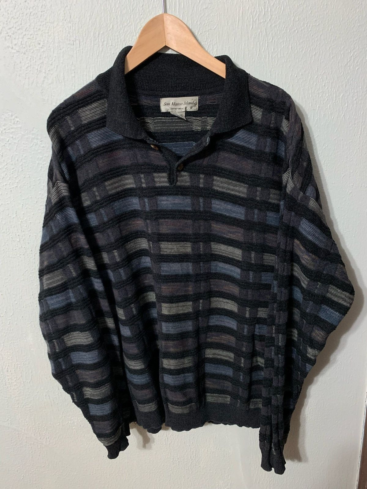 Vintage Vintage Window Hatch Collared Sweater Size US XL / EU 56 / 4 - 3 Thumbnail