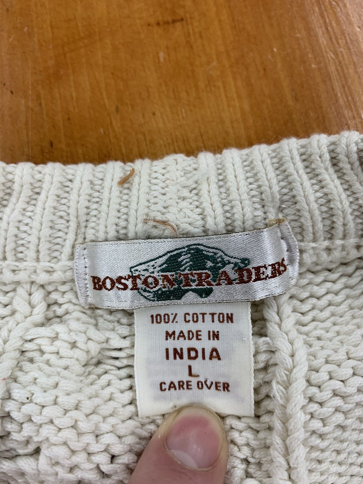 Vintage Vintage Boston Trader Aran Knit Sweater Size US M / EU 48-50 / 2 - 3 Thumbnail