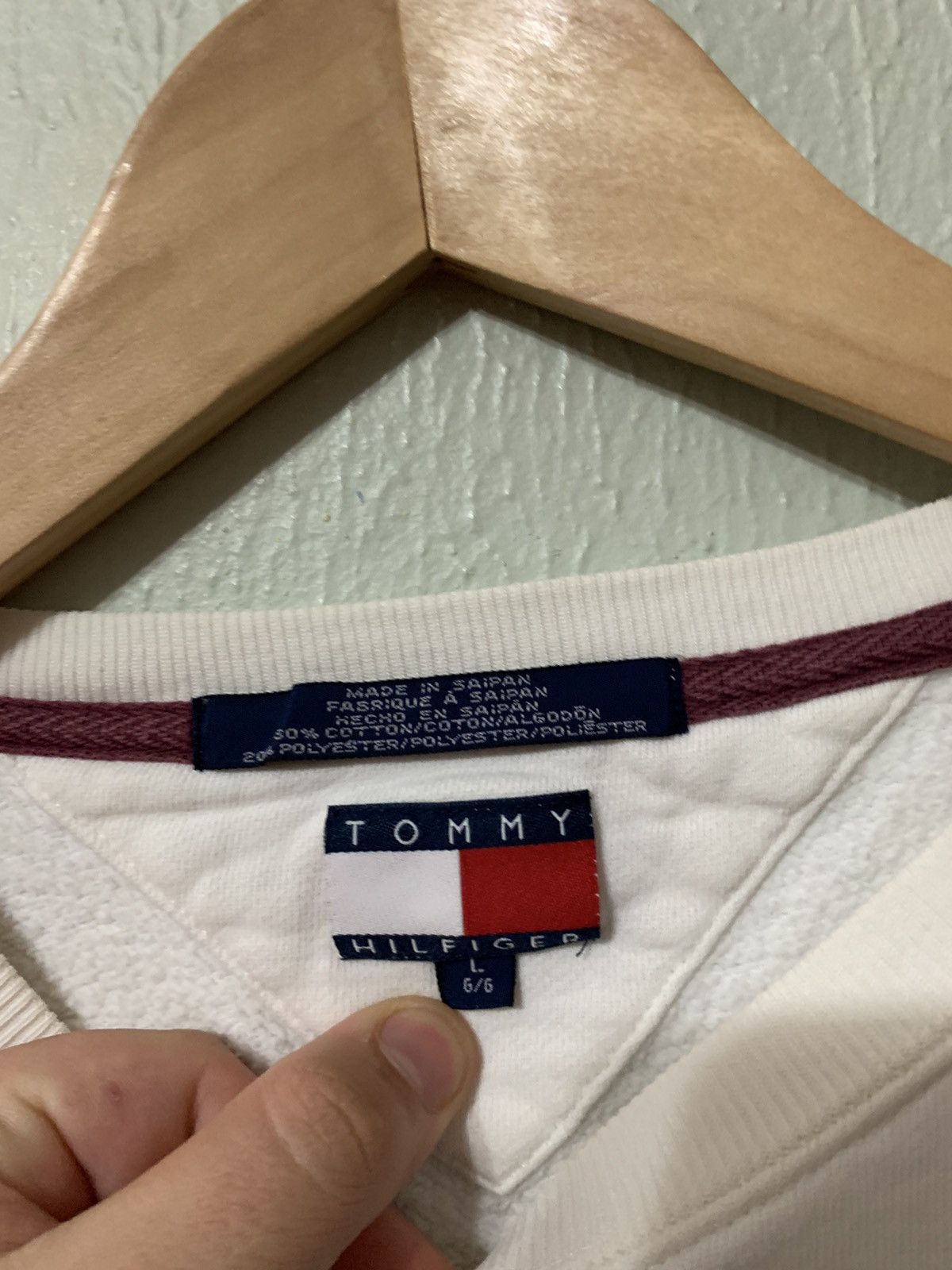 Tommy Hilfiger × Vintage Vintage Tommy Hilfiger Arc Logo Crewneck Size US L / EU 52-54 / 3 - 4 Thumbnail