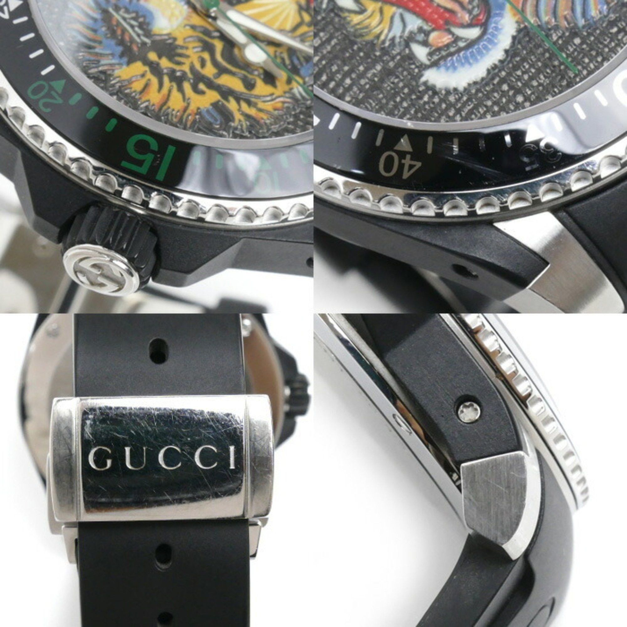 Gucci GUCCI Dive Tiger Watch Battery Operated YA136318/136.3 Men's Size ONE SIZE - 9 Thumbnail