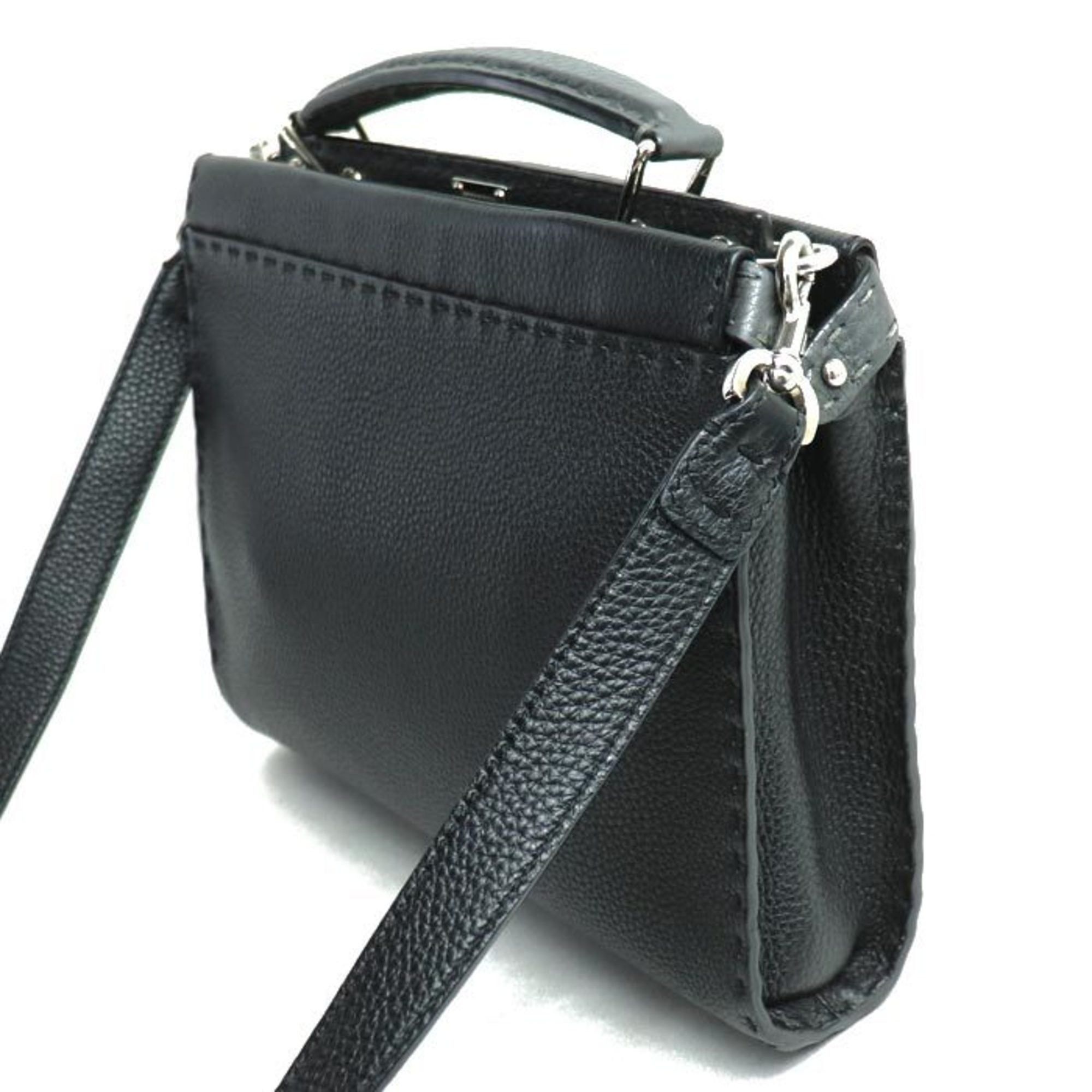 Fendi FENDI Peekaboo Fit 2-Way Shoulder Bag Black 7V22 Men's Size ONE SIZE - 2 Thumbnail