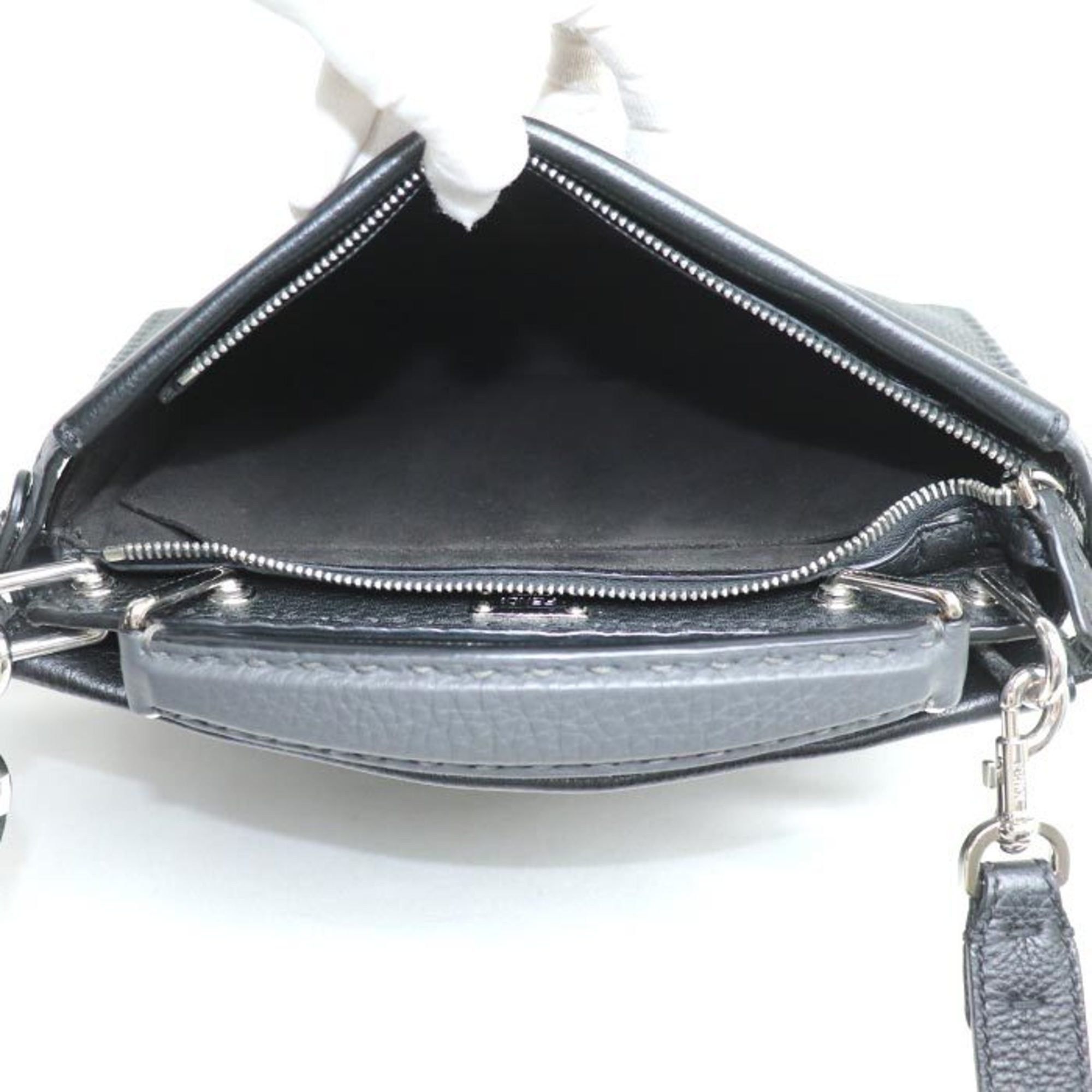Fendi FENDI Peekaboo Fit 2-Way Shoulder Bag Black 7V22 Men's Size ONE SIZE - 3 Thumbnail