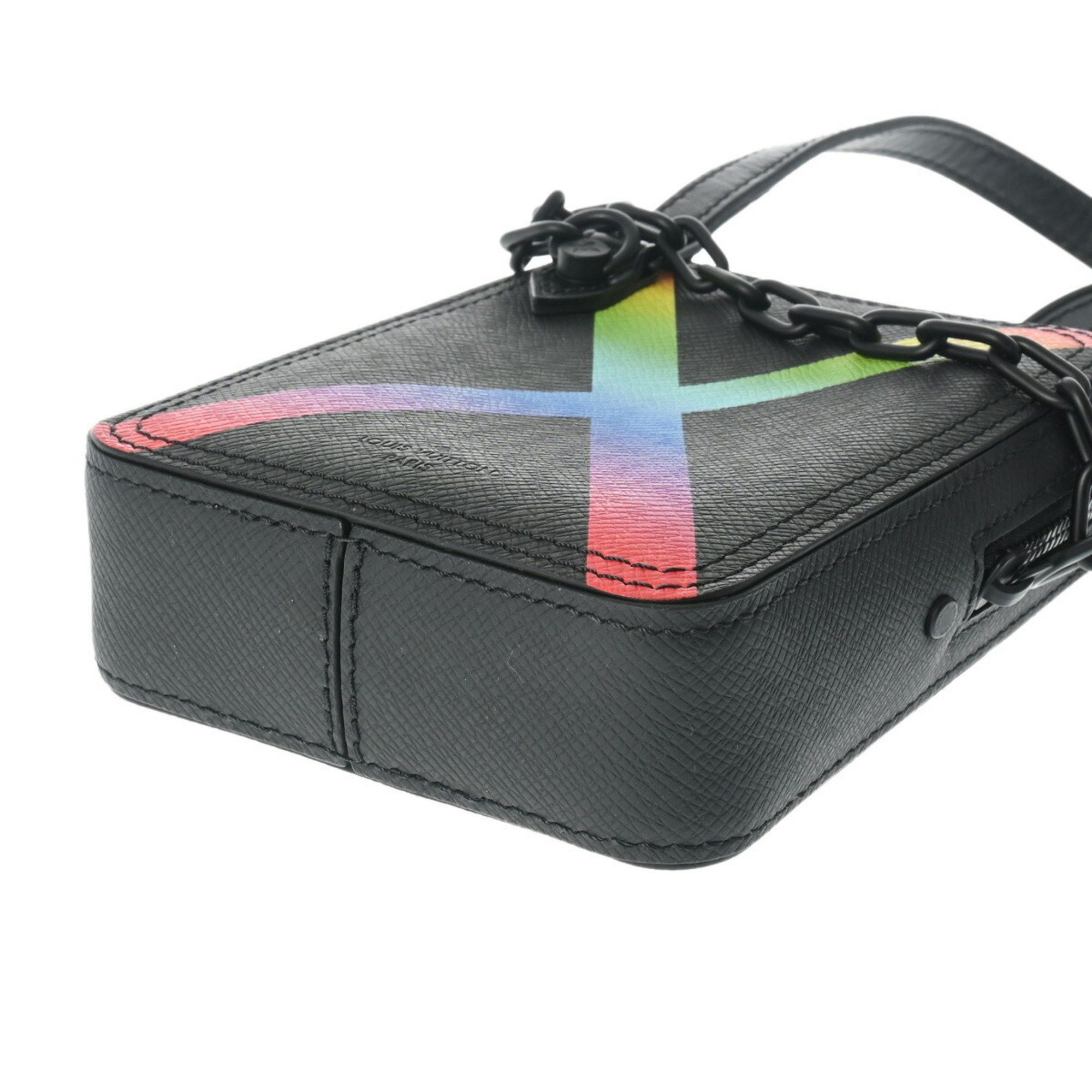 Louis Vuitton LOUIS VUITTON Taiga Rainbow Danup Noir M30332 Men's Leather Shoulder Bag Size ONE SIZE - 6 Thumbnail