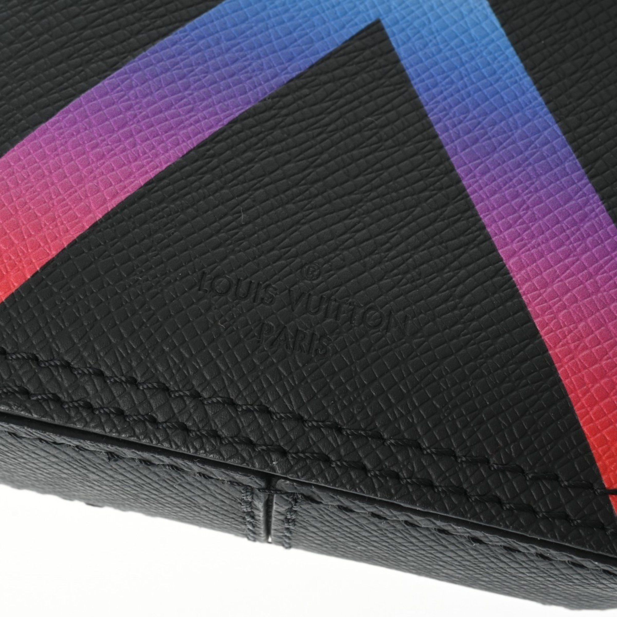 Louis Vuitton LOUIS VUITTON Taiga Rainbow Danup Noir M30332 Men's Leather Shoulder Bag Size ONE SIZE - 8 Thumbnail