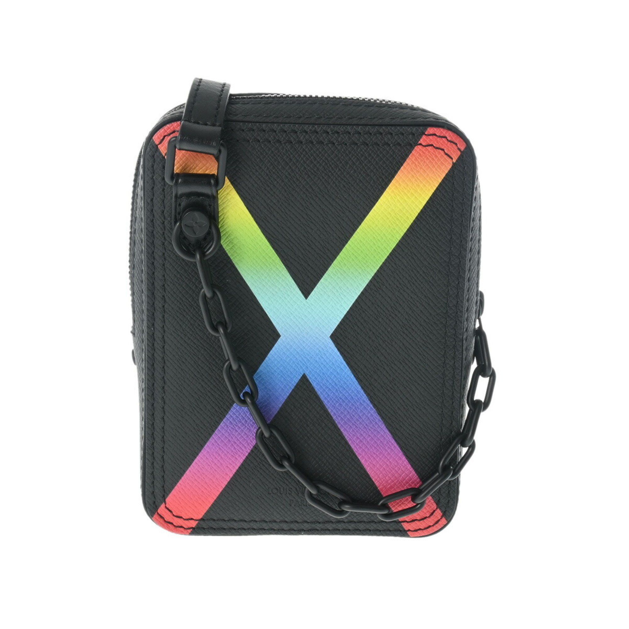 Louis Vuitton LOUIS VUITTON Taiga Rainbow Danup Noir M30332 Men's Leather Shoulder Bag Size ONE SIZE - 2 Thumbnail