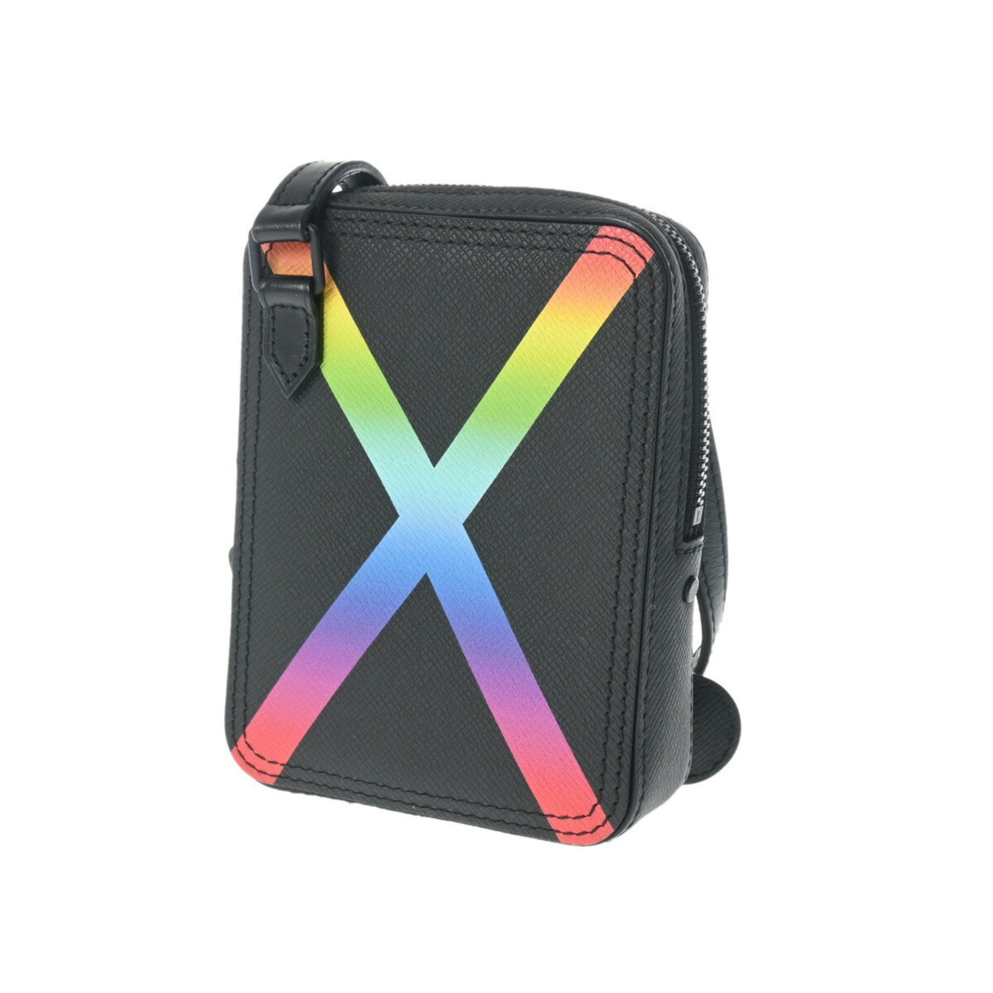 Louis Vuitton LOUIS VUITTON Taiga Rainbow Danup Noir M30332 Men's Leather Shoulder Bag Size ONE SIZE - 3 Thumbnail