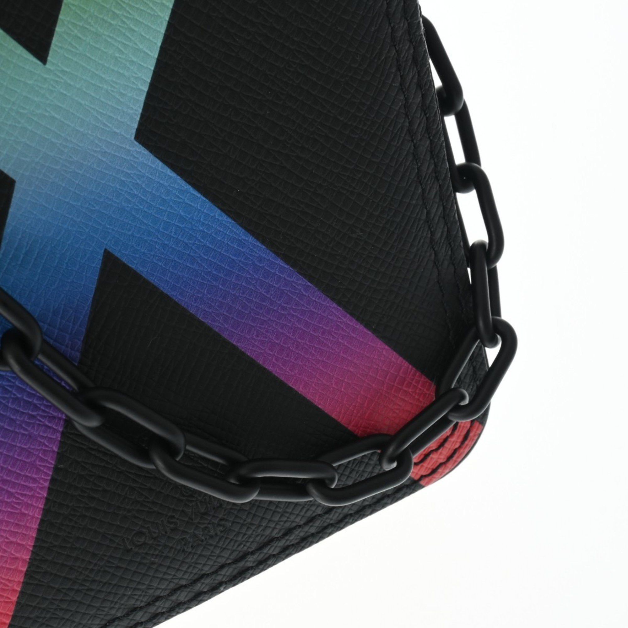 Louis Vuitton LOUIS VUITTON Taiga Rainbow Danup Noir M30332 Men's Leather Shoulder Bag Size ONE SIZE - 9 Thumbnail