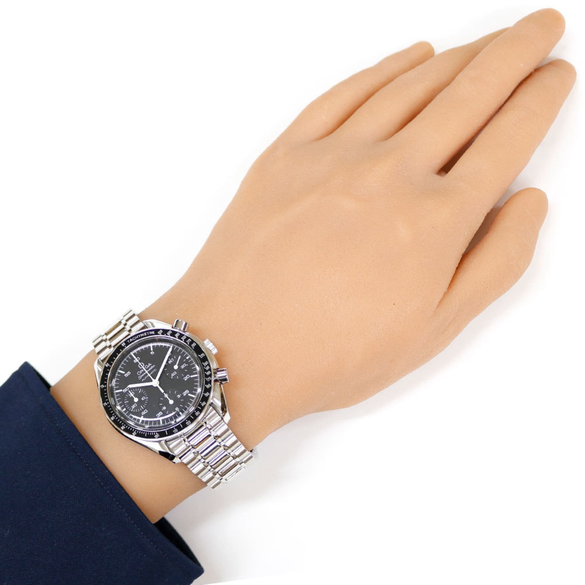 Omega Omega Speedmaster Watch Stainless Steel 35105000 Automatic Men's OMEGA Overhauled Size ONE SIZE - 2 Thumbnail