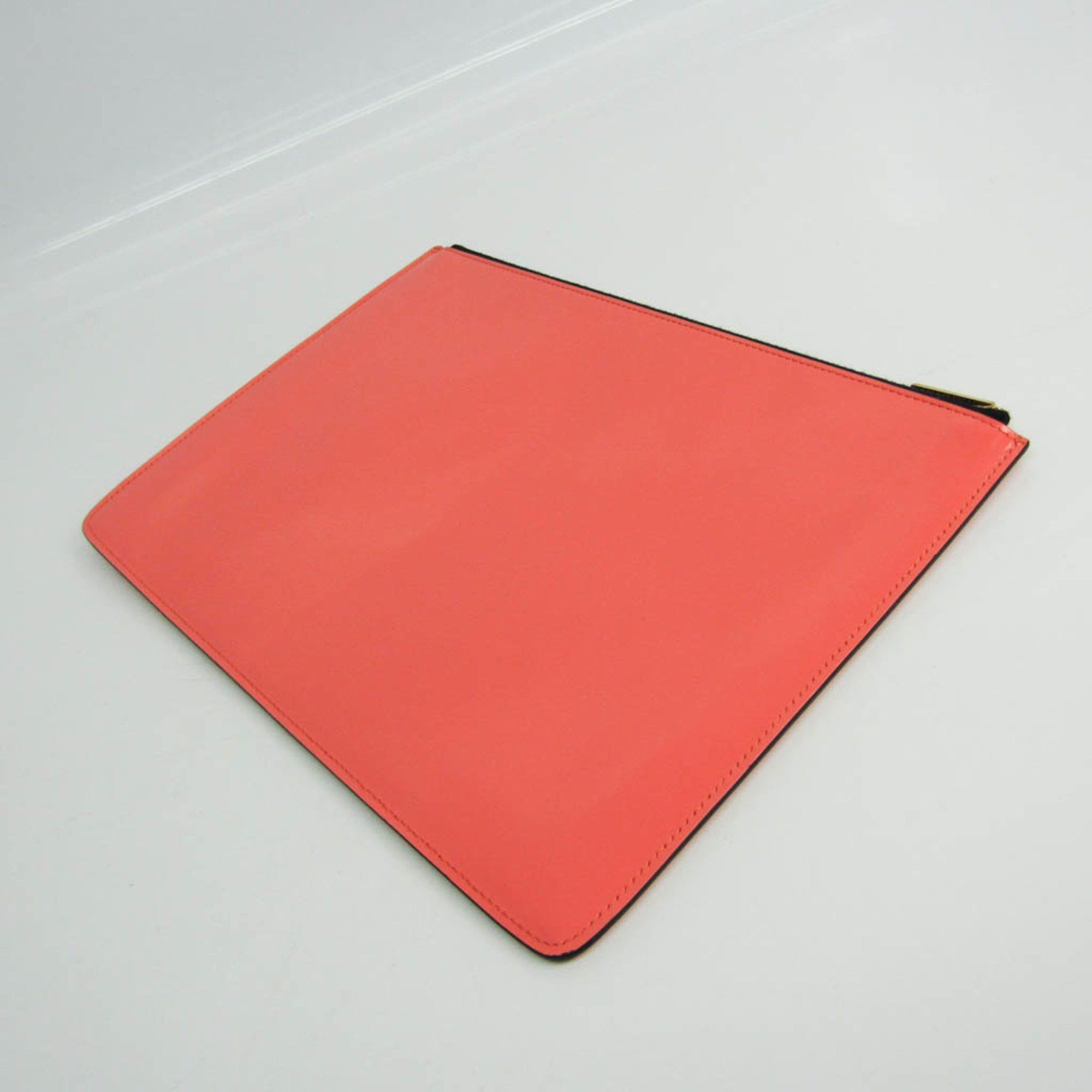 Celine Celine Women's Leather Clutch Bag Salmon Pink Size ONE SIZE - 2 Thumbnail