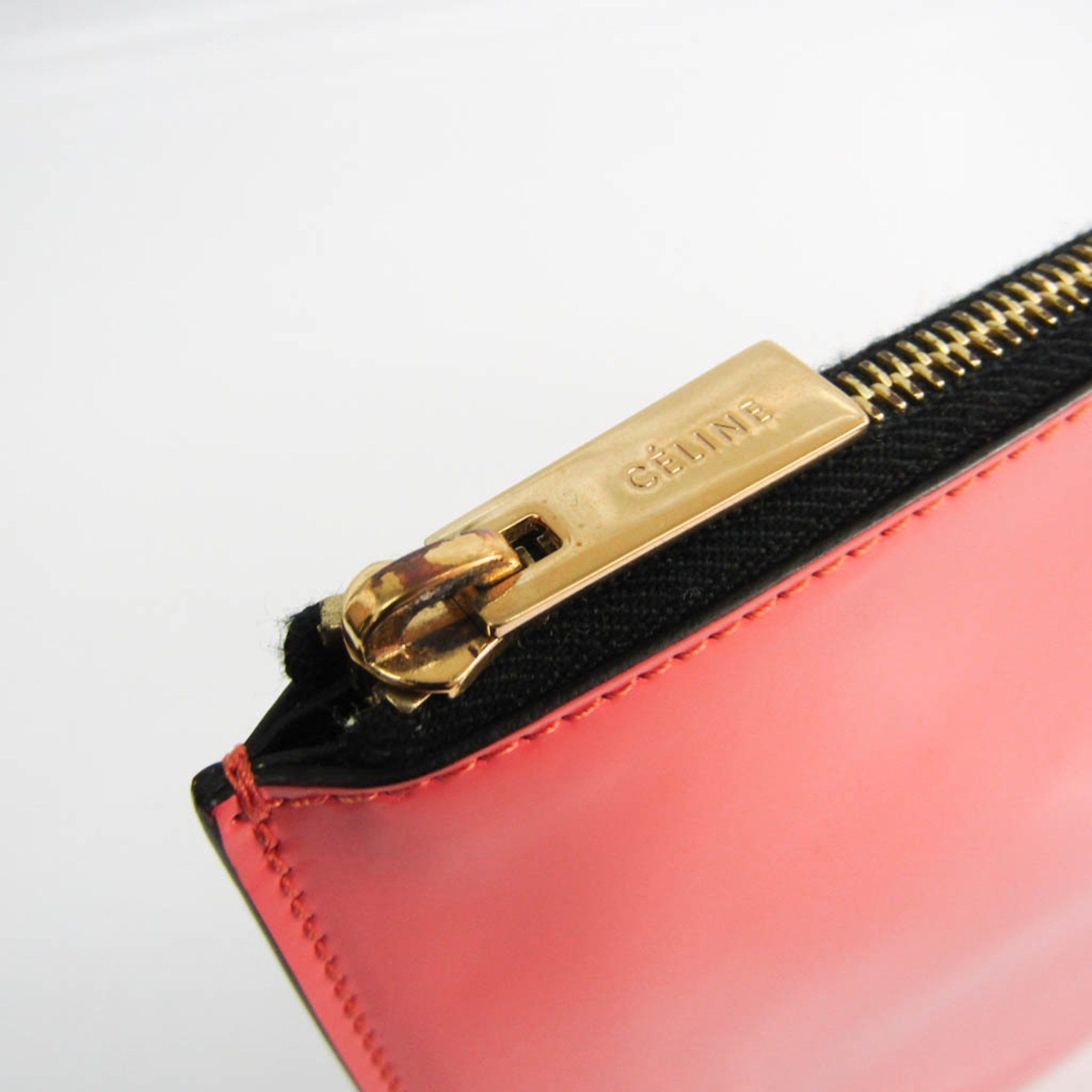 Celine Celine Women's Leather Clutch Bag Salmon Pink Size ONE SIZE - 7 Thumbnail
