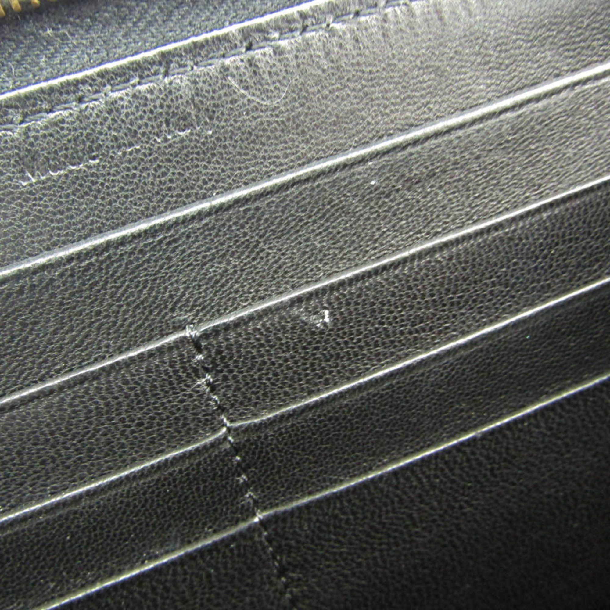 Celine Celine Women's Pasted Leather Long Wallet (bi-fold) Navy Size ONE SIZE - 8 Thumbnail