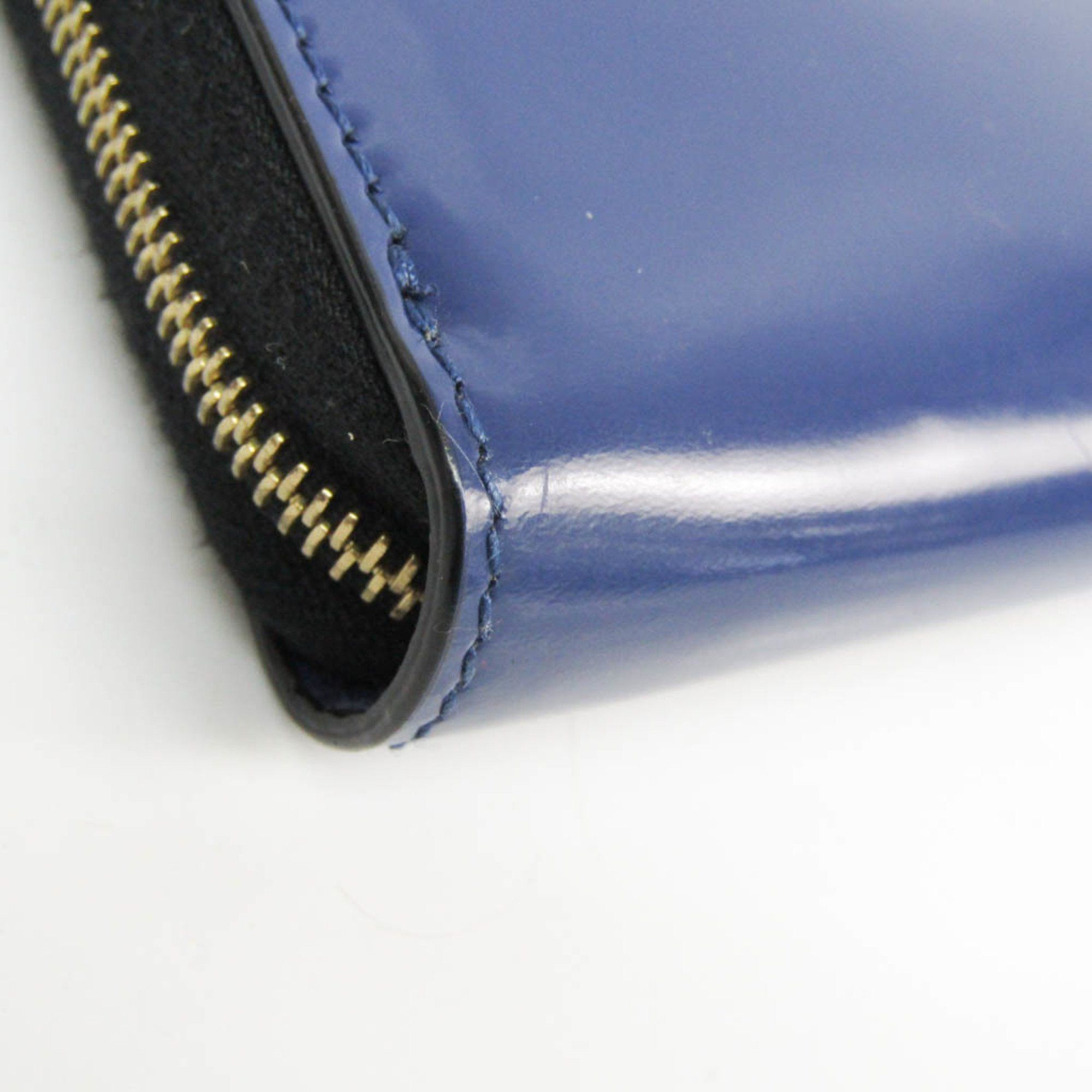 Celine Celine Women's Pasted Leather Long Wallet (bi-fold) Navy Size ONE SIZE - 6 Thumbnail