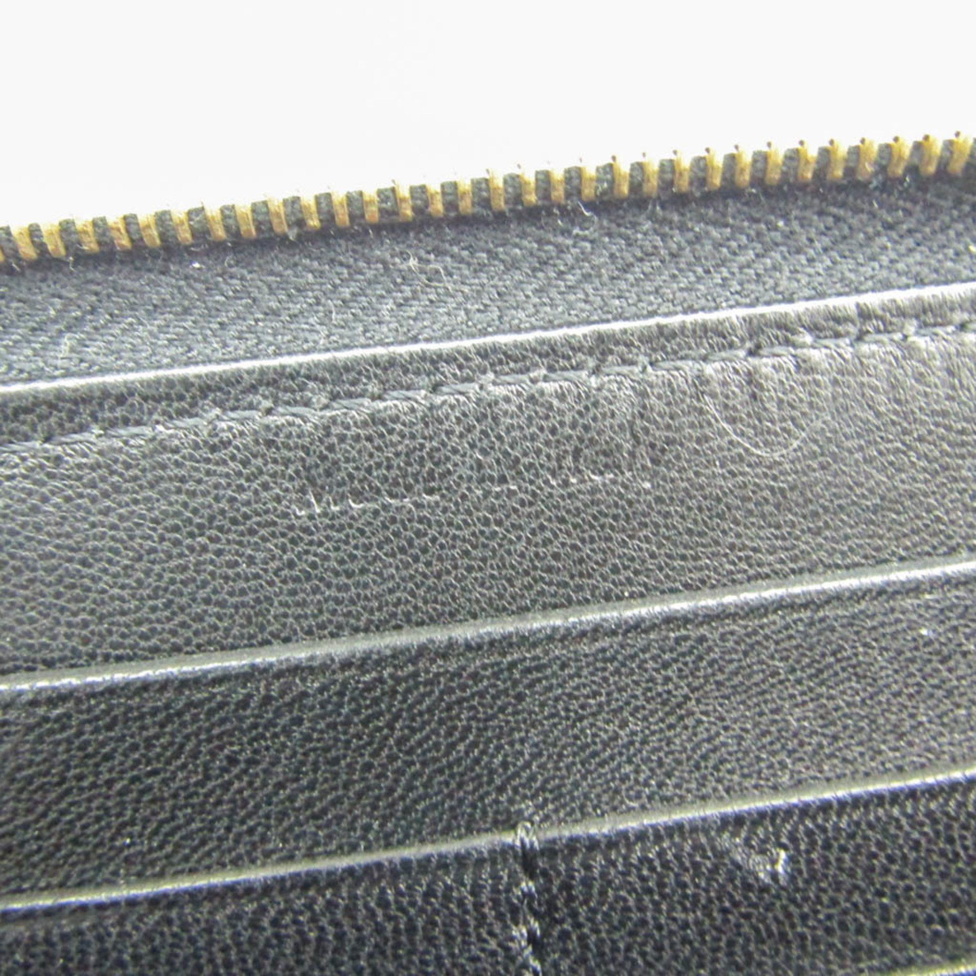 Celine Celine Women's Pasted Leather Long Wallet (bi-fold) Navy Size ONE SIZE - 11 Thumbnail