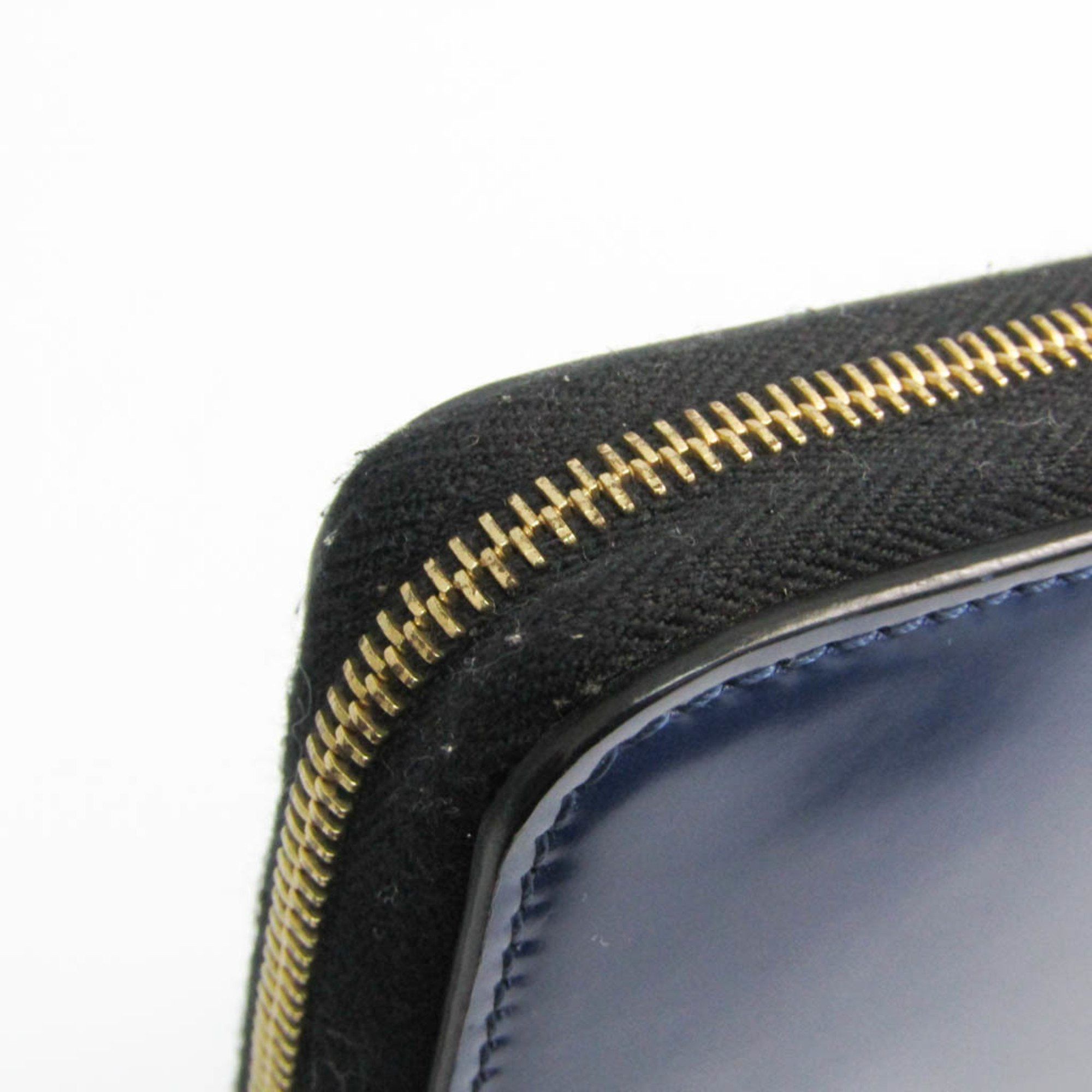 Celine Celine Women's Pasted Leather Long Wallet (bi-fold) Navy Size ONE SIZE - 4 Thumbnail