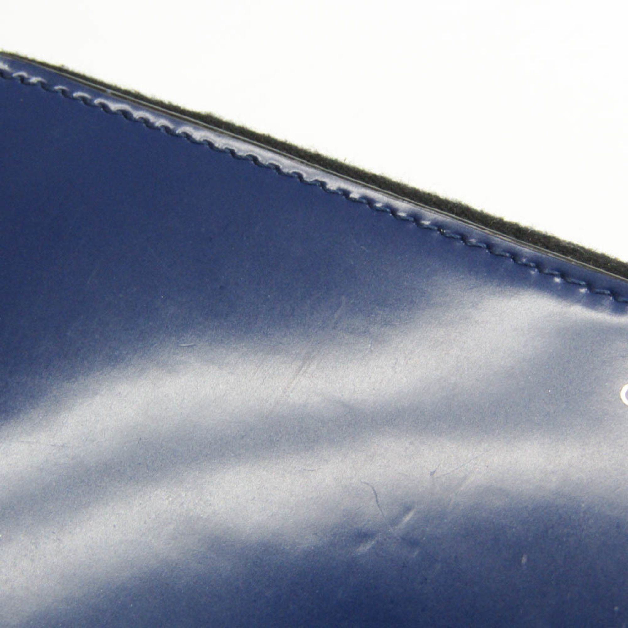Celine Celine Women's Pasted Leather Long Wallet (bi-fold) Navy Size ONE SIZE - 7 Thumbnail