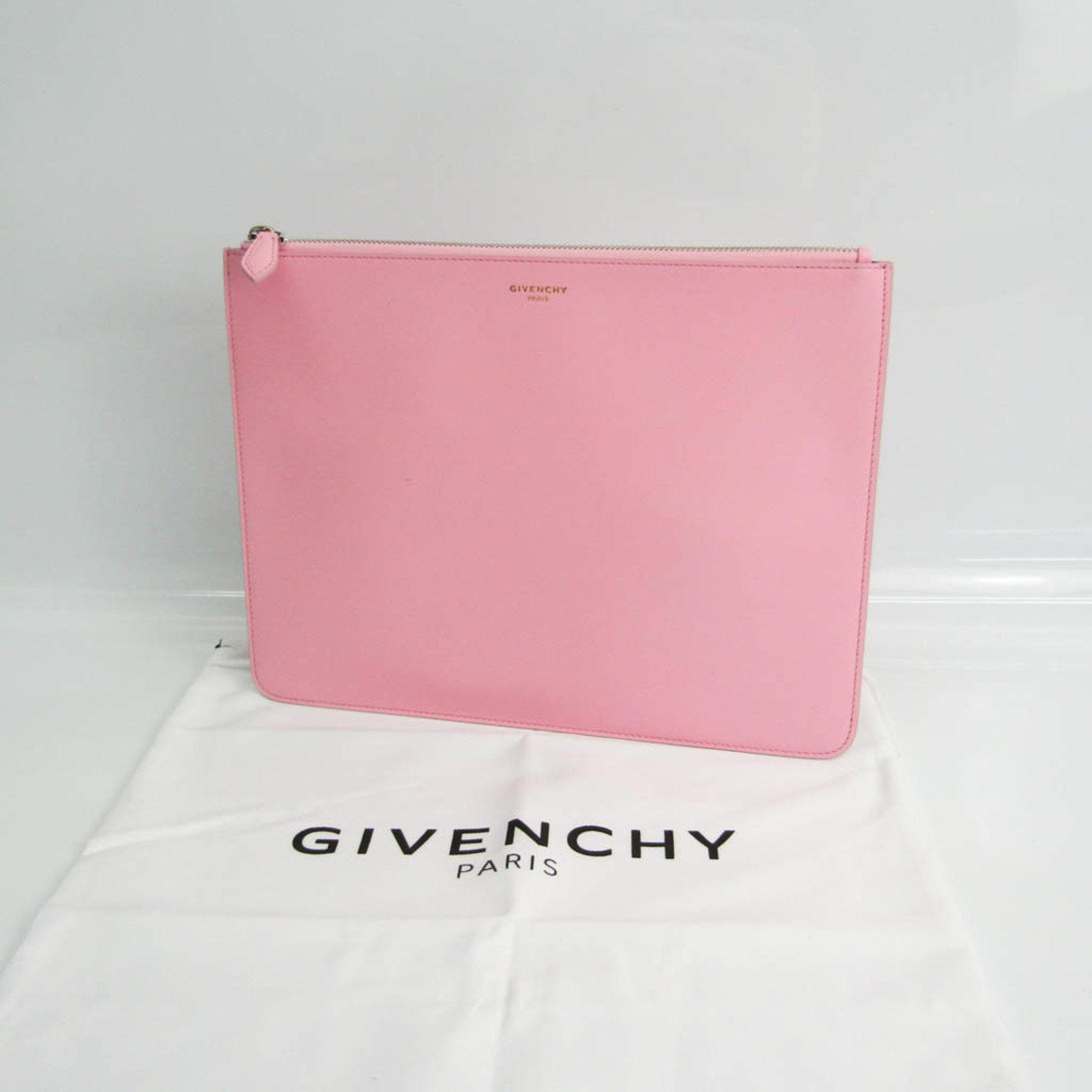 Givenchy Givenchy Women's Leather Clutch Bag Pink Size ONE SIZE - 12 Thumbnail