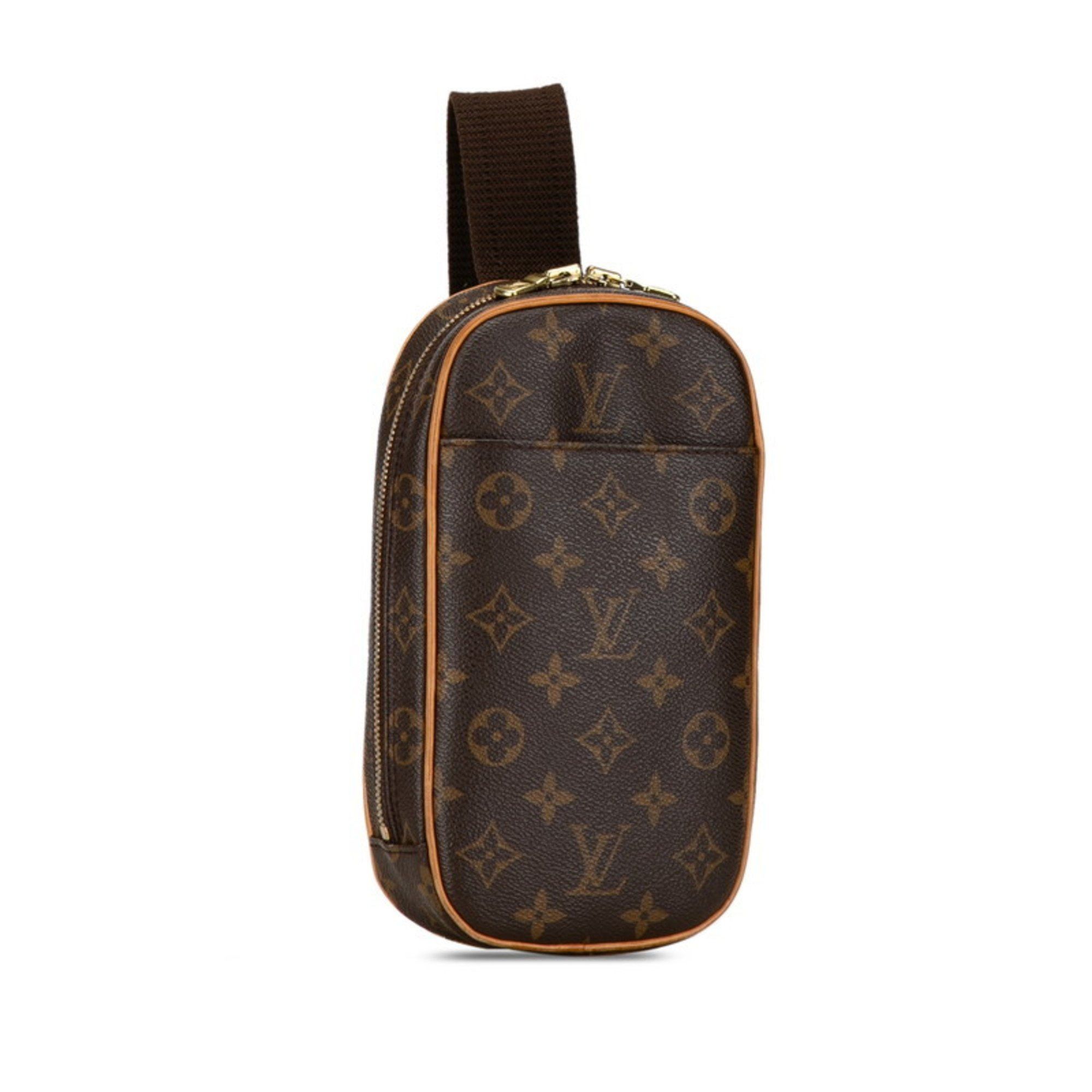 Louis Vuitton Louis Vuitton Monogram Pochette Ganju Body Bag Waist M51870 Brown PVC Leather Men's LOUIS VUITTON Size ONE SIZE - 2 Thumbnail