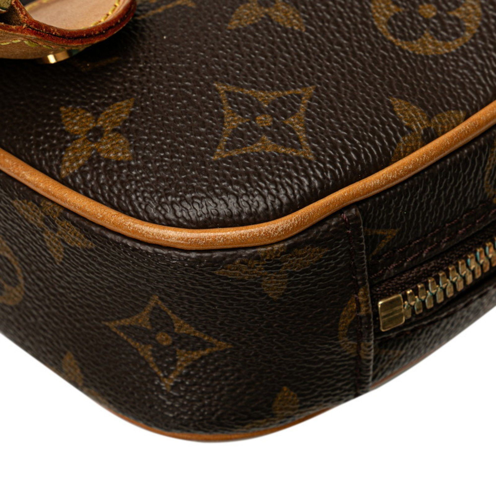Louis Vuitton Louis Vuitton Monogram Pochette Ganju Body Bag Waist M51870 Brown PVC Leather Men's LOUIS VUITTON Size ONE SIZE - 6 Thumbnail