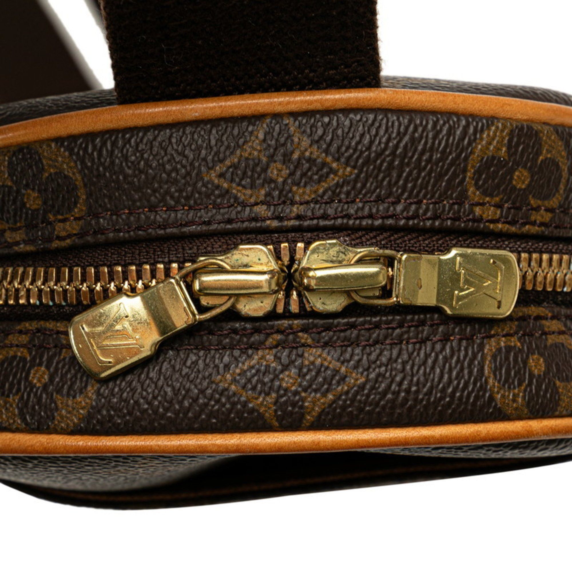 Louis Vuitton Louis Vuitton Monogram Pochette Ganju Body Bag Waist M51870 Brown PVC Leather Men's LOUIS VUITTON Size ONE SIZE - 8 Thumbnail