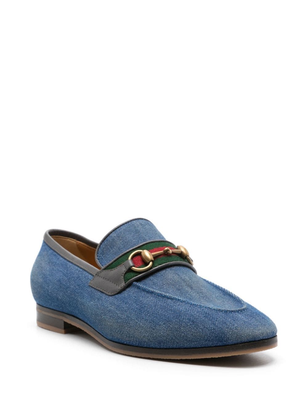 Gucci Denim Loafer with Horsebit Size US 8 / EU 41 - 2 Thumbnail