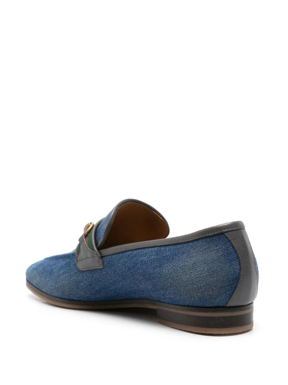 Gucci Denim Loafer with Horsebit Size US 8 / EU 41 - 3 Thumbnail