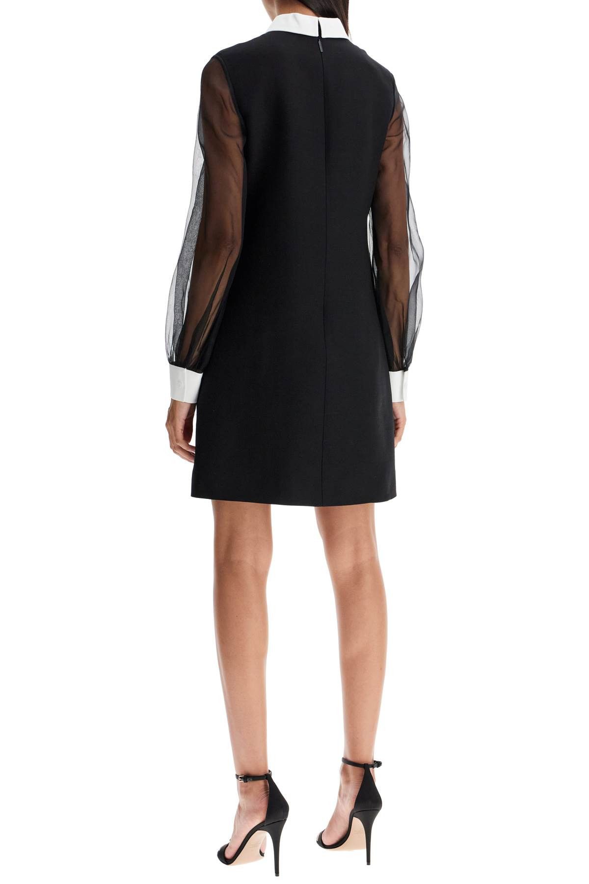 Valentino VALENTINO GARAVANI "Mini Dress In Crepe Couture Size S / US 4 / IT 40 - 3 Thumbnail