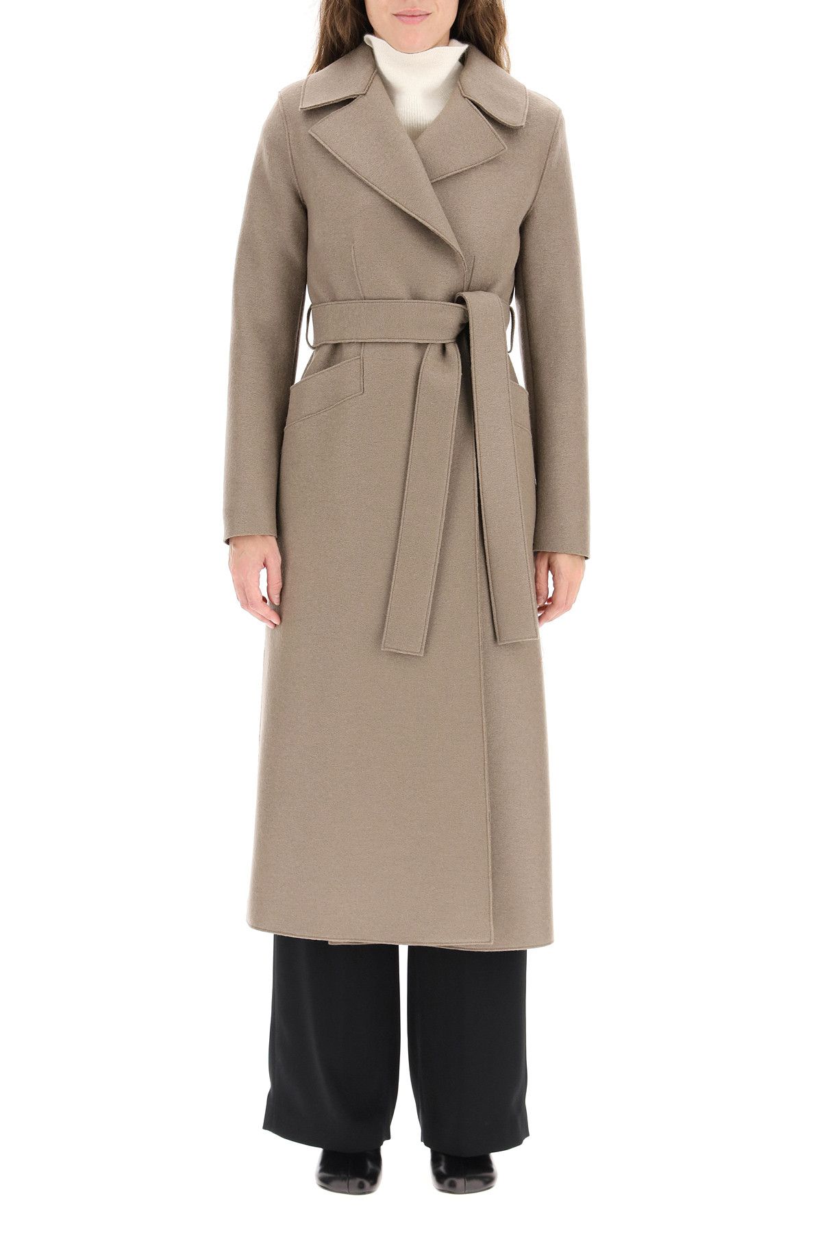 Harris Wharf London HARRIS WHARF LONDON Long Pressed Wool Coat Size XS / US 0-2 / IT 36-38 - 2 Thumbnail