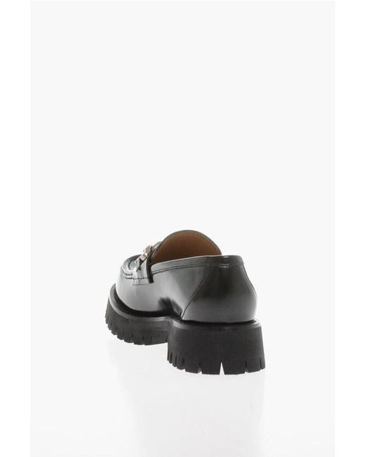 Gucci Leather Loafers with Interlocking G in black Size US 12 / EU 45 - 2 Thumbnail