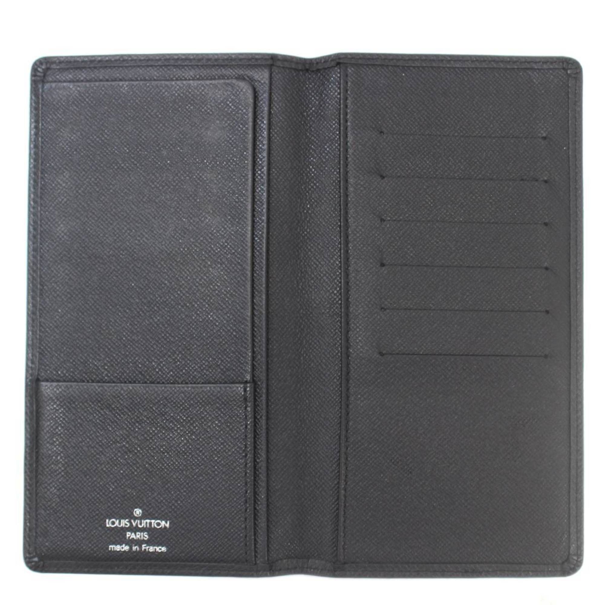 Louis Vuitton Louis Vuitton Porte Valeur Carte Credit Bi-fold Long Wallet Taiga Ardoise M30392 VI0043 Size ONE SIZE - 6 Thumbnail