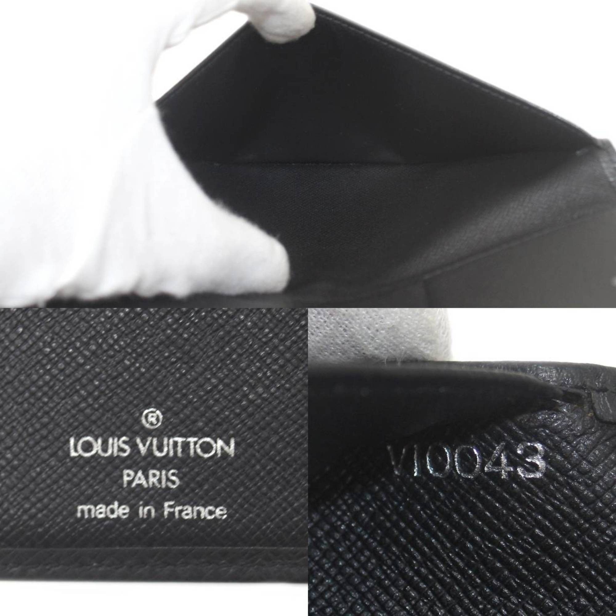 Louis Vuitton Louis Vuitton Porte Valeur Carte Credit Bi-fold Long Wallet Taiga Ardoise M30392 VI0043 Size ONE SIZE - 8 Thumbnail