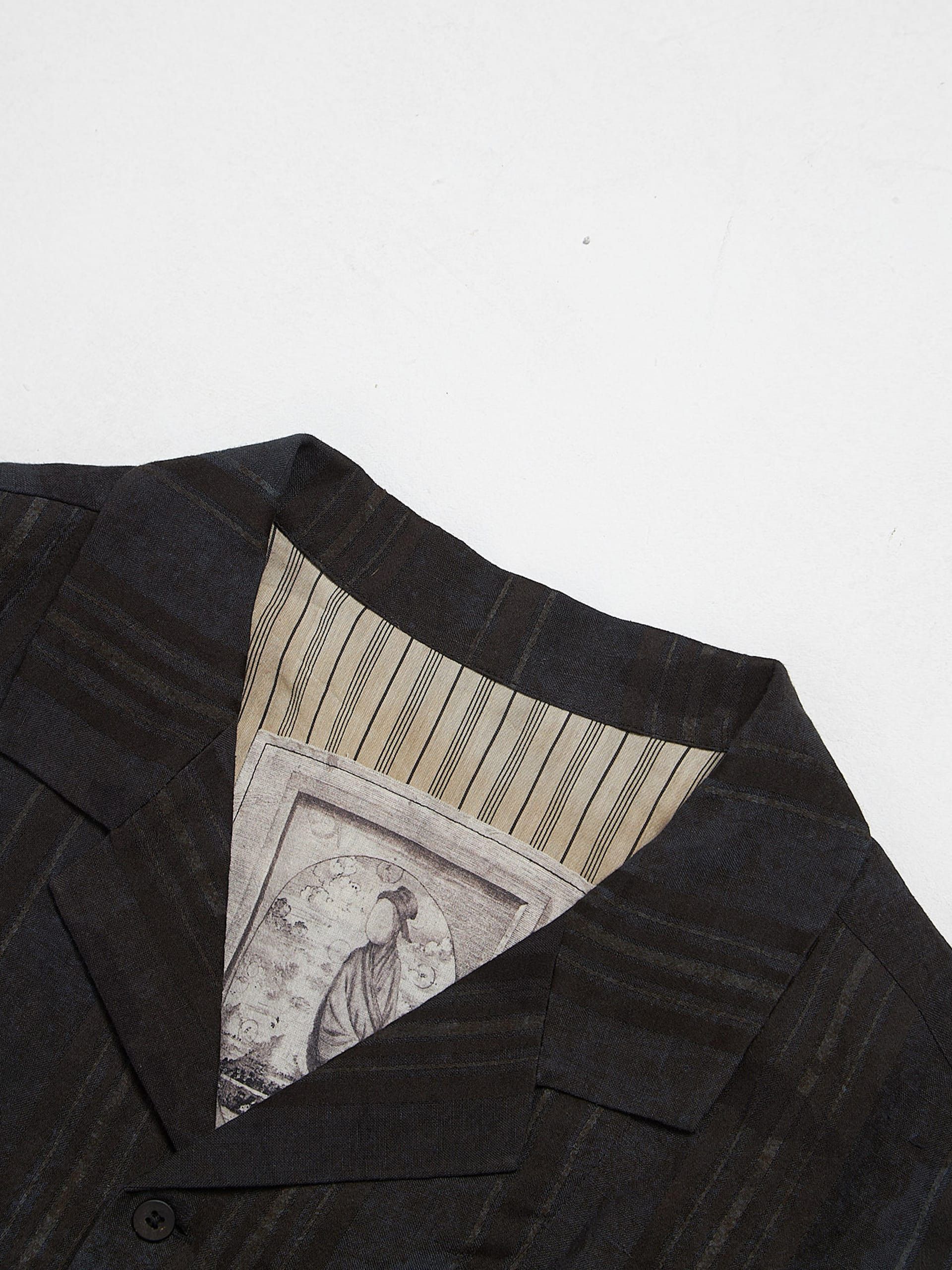 Ziggy Chen Shortsleeve Striped Shirt Size US L / EU 52-54 / 3 - 3 Thumbnail