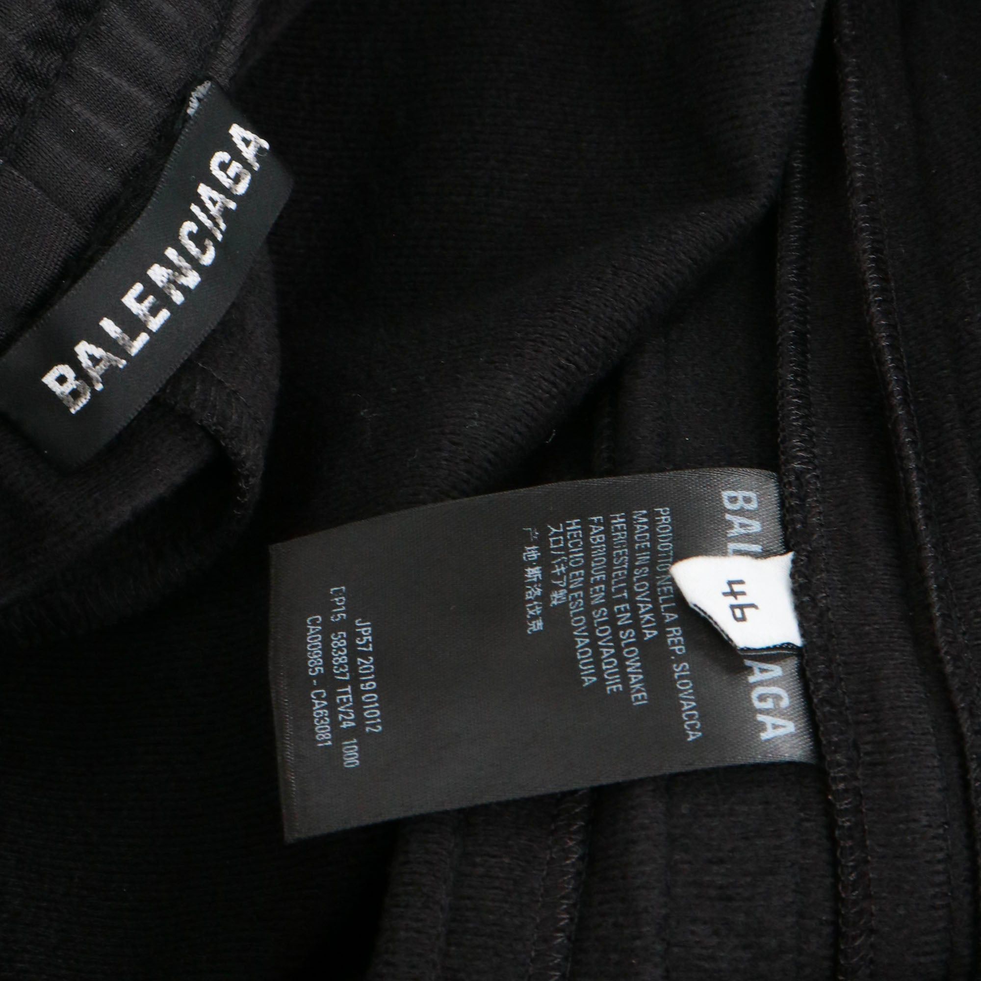 Balenciaga BALENCIAGA - Balenciaga Jogging pants in black cotton (T46) Size XL / US 12-14 / IT 48-50 - 4 Thumbnail