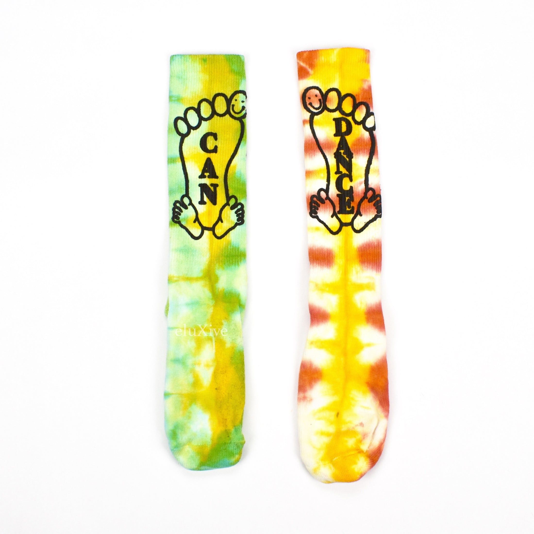 Online Ceramics Online Ceramics Still Dancing Tie Dye Rainbow Socks DS Size ONE SIZE - 2 Thumbnail