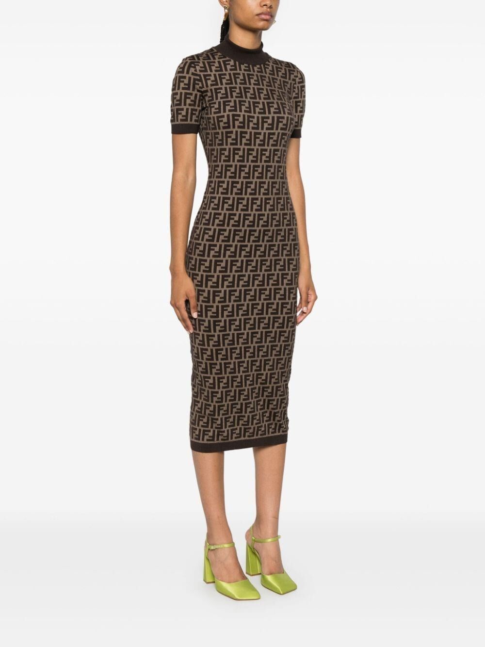 Fendi FF COTTON DRESS Size XS / US 0-2 / IT 36-38 - 5 Thumbnail