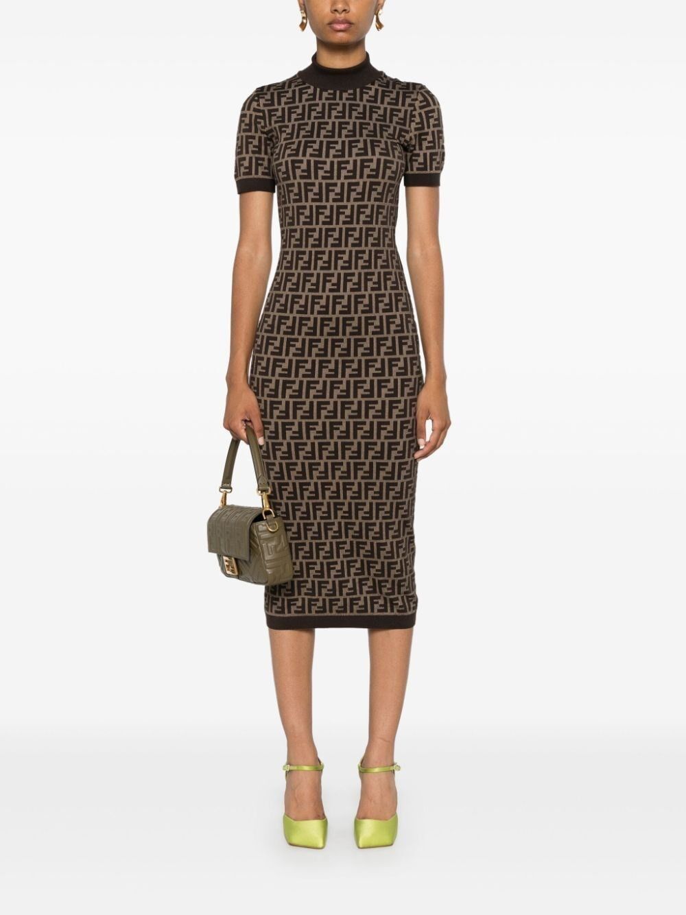 Fendi FF COTTON DRESS Size S / US 4 / IT 40 - 2 Thumbnail