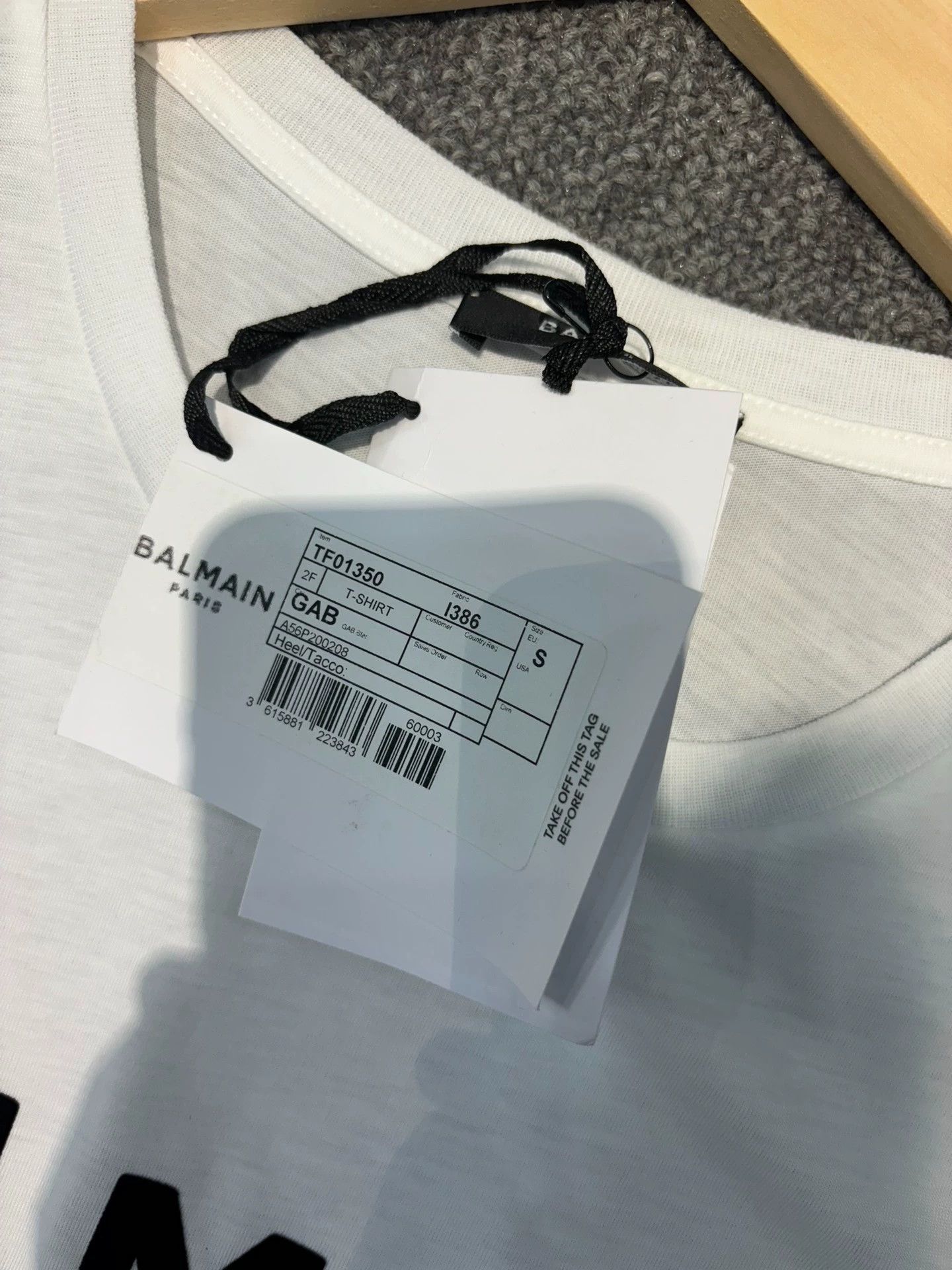 Balmain Balmain White and black short sleeves Size US S / EU 44-46 / 1 - 3 Thumbnail