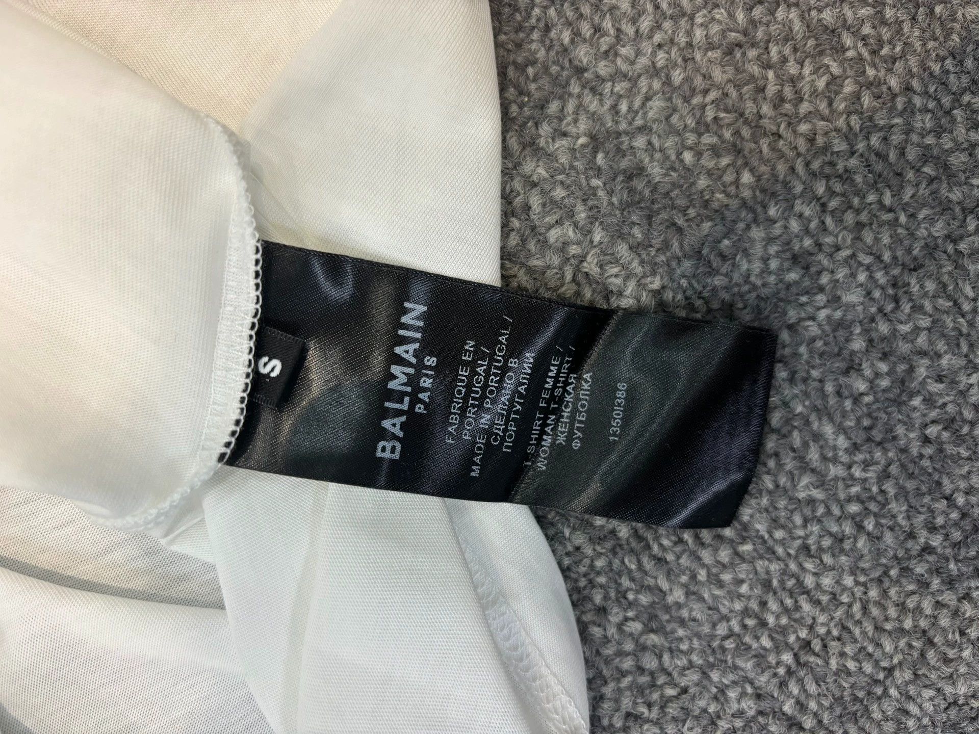 Balmain Balmain White and black short sleeves Size US S / EU 44-46 / 1 - 4 Thumbnail