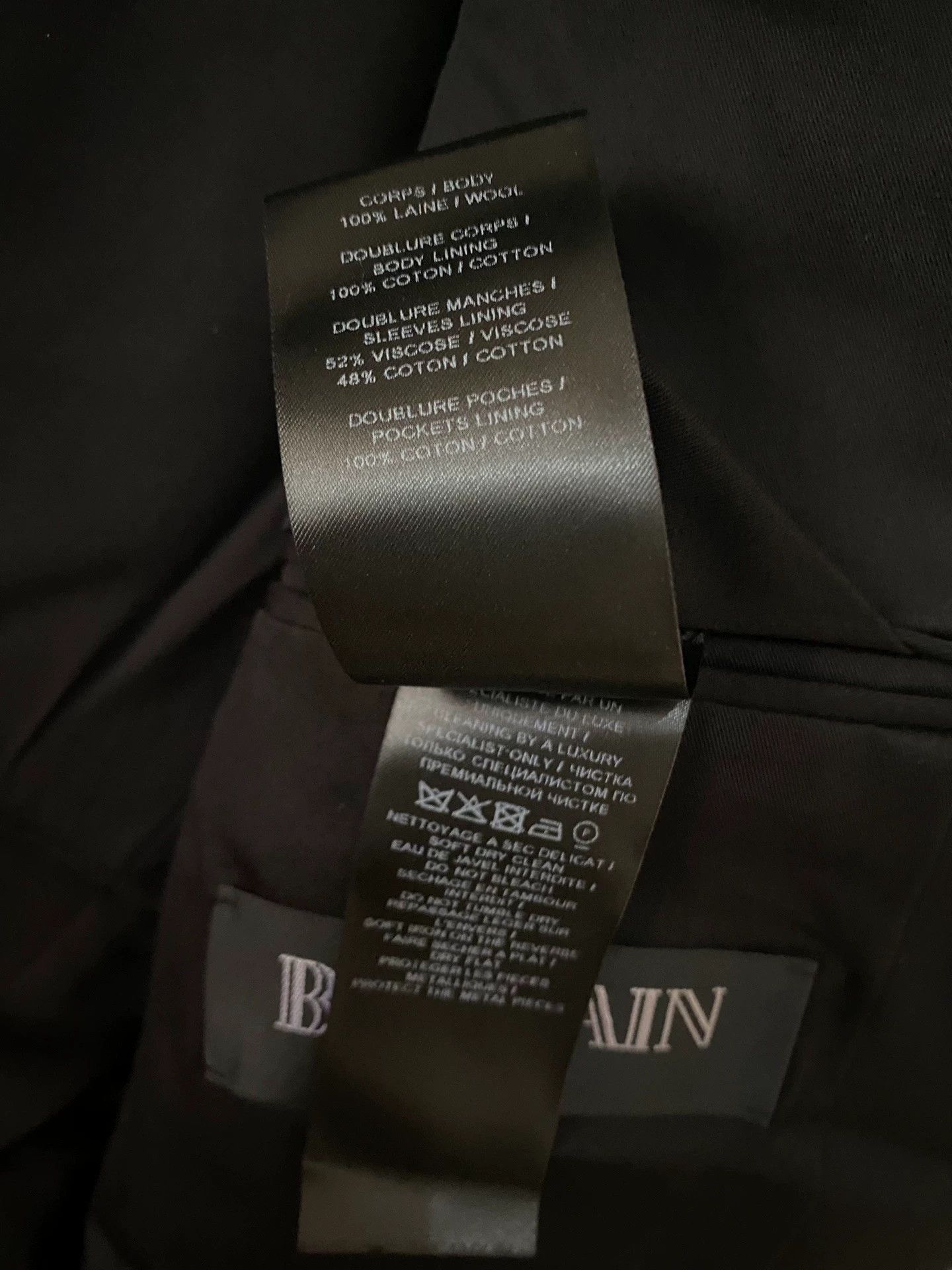 Balmain Balmain Men's silver buckle single western suit Size US S / EU 44-46 / 1 - 9 Thumbnail