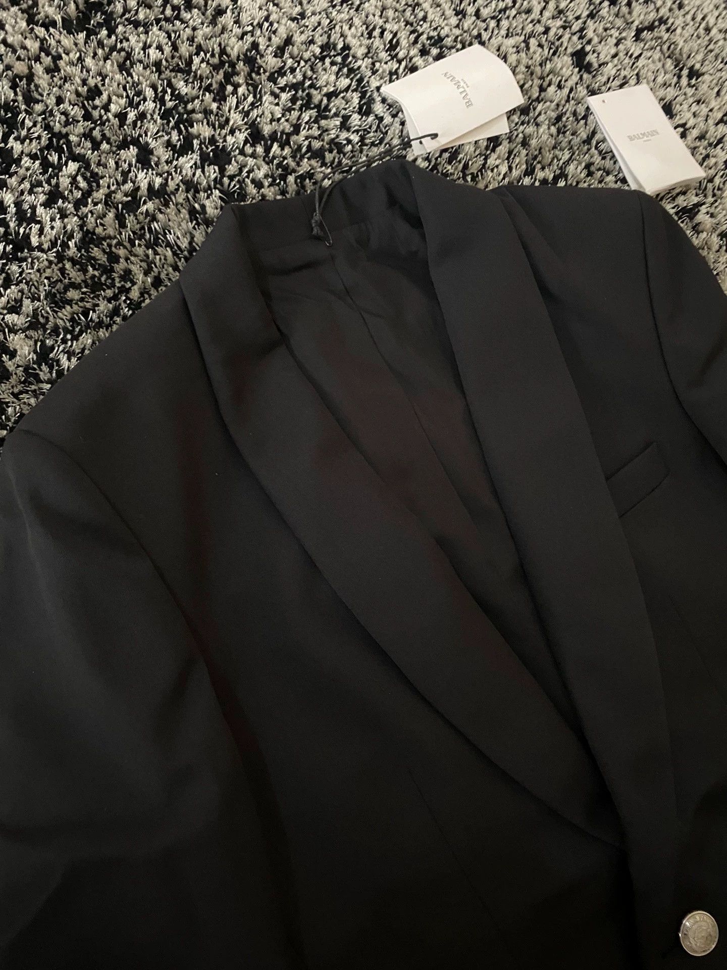 Balmain Balmain Men's silver buckle single western suit Size US S / EU 44-46 / 1 - 4 Thumbnail