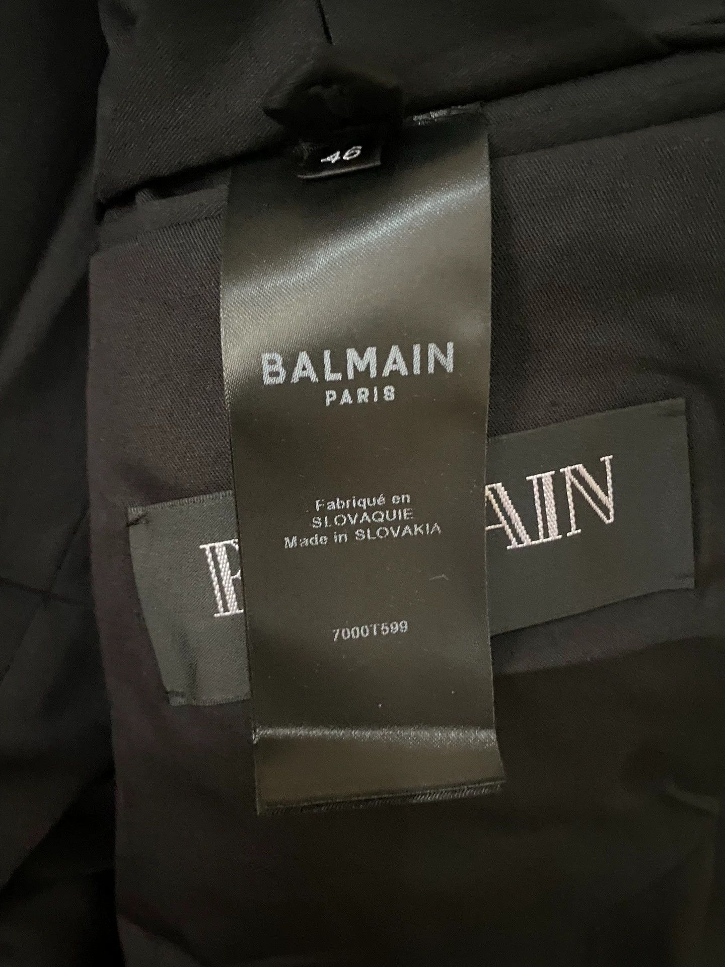 Balmain Balmain Men's silver buckle single western suit Size US S / EU 44-46 / 1 - 8 Thumbnail