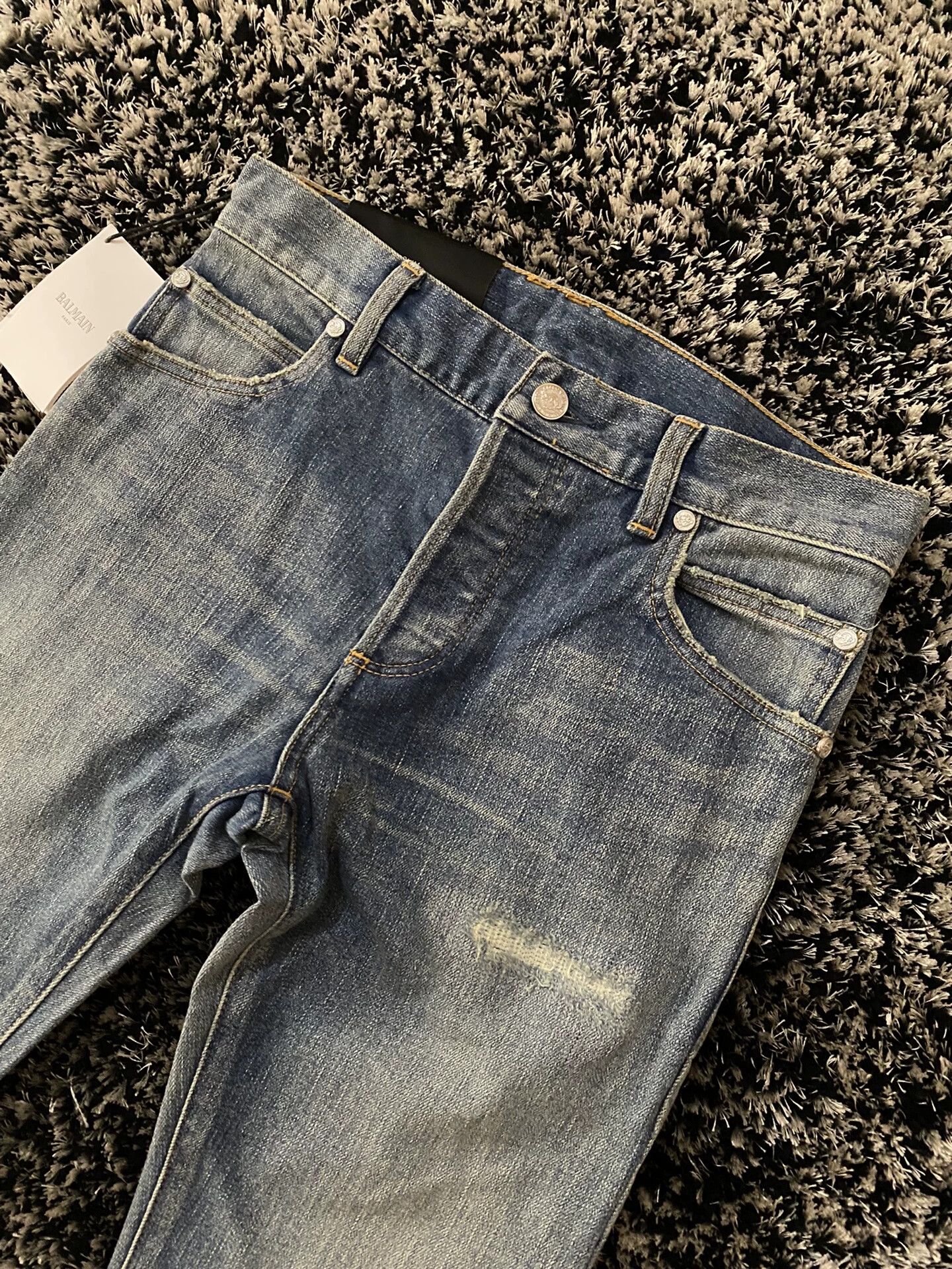 Balmain Balmain Men's denim trousers Size US 27 - 4 Thumbnail